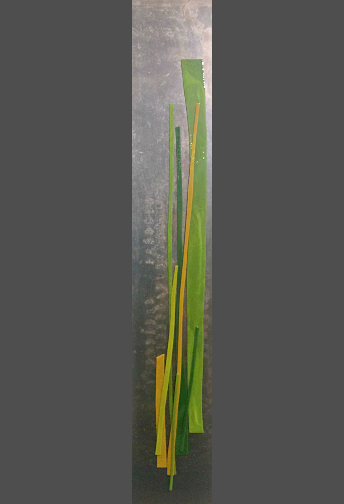River Flow 1, cast glass by Heather Cuell | Effusion Art Gallery + Cast Glass Studio, Invermere BC