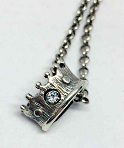 Sterling silver and CZ crystal loyalty crown