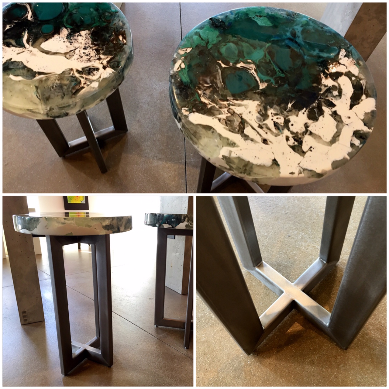 Cuell.Winter Flow 1 and 2 Side Tables
