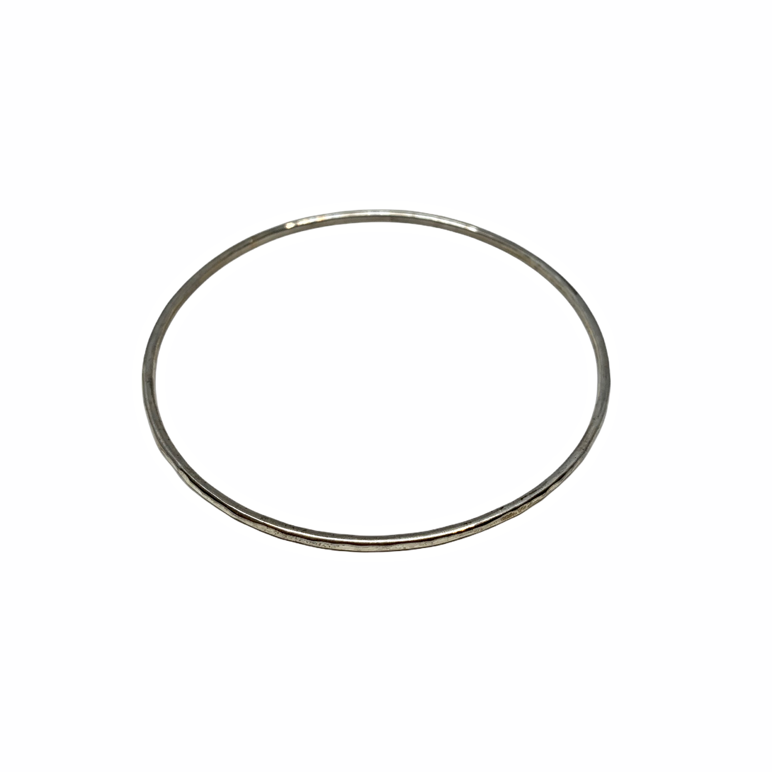 Handmade sterling silver bangle by Karyn Chopik | Effusion Art Gallery + Cast Glass Studio, Invermere BC