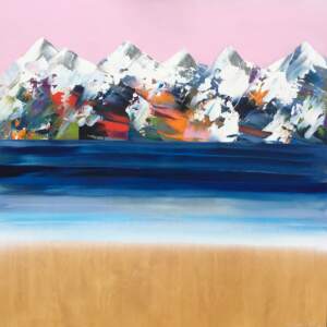 Rocheuses 1019 by Stephanie Rivet | Effusion Art Gallery + Cast Glass Studio, Invermere BC