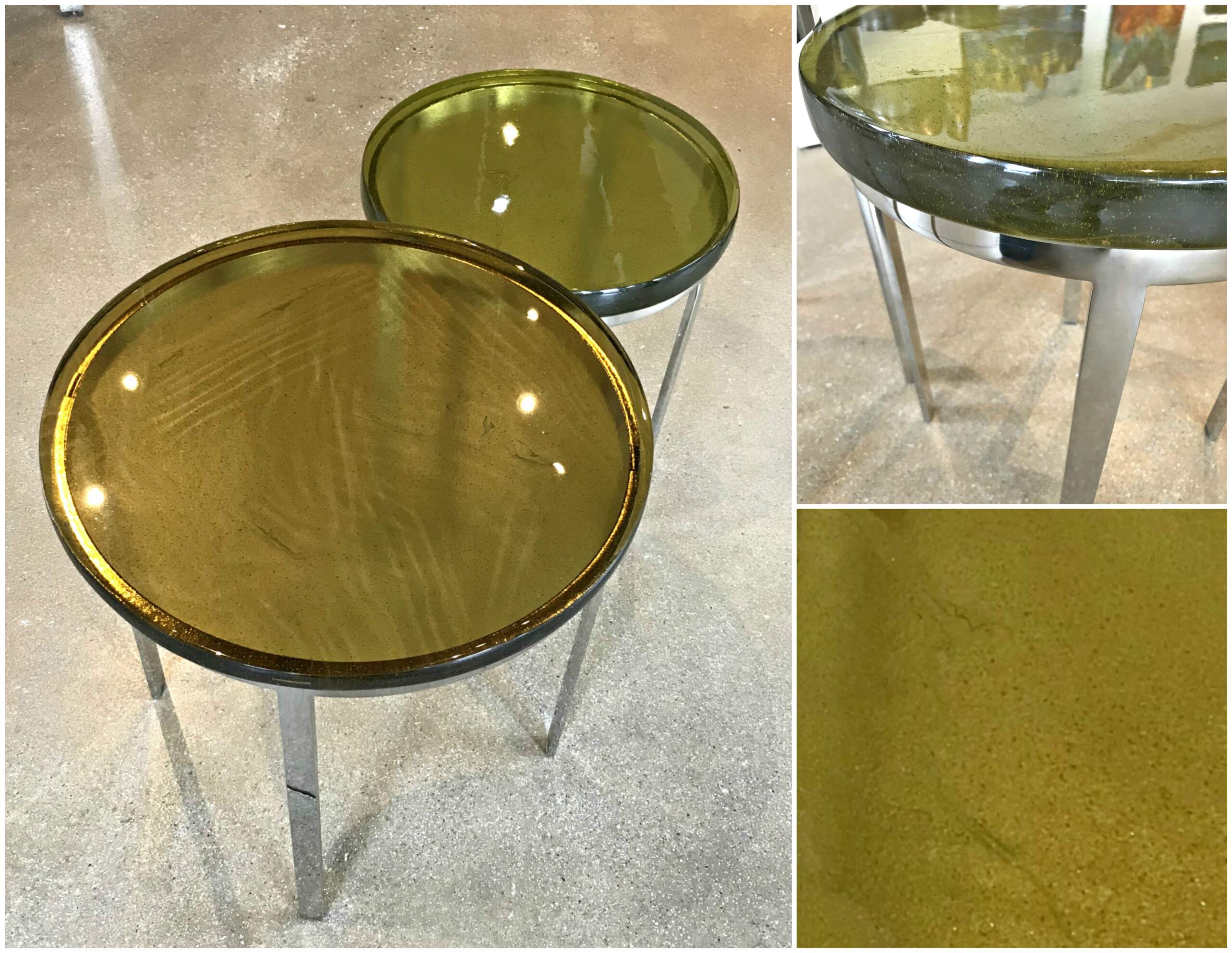 Light in Between End Table 2 by Heather Cuell | Effusion Art Gallery + Cast Glass Studio, Invermere BC