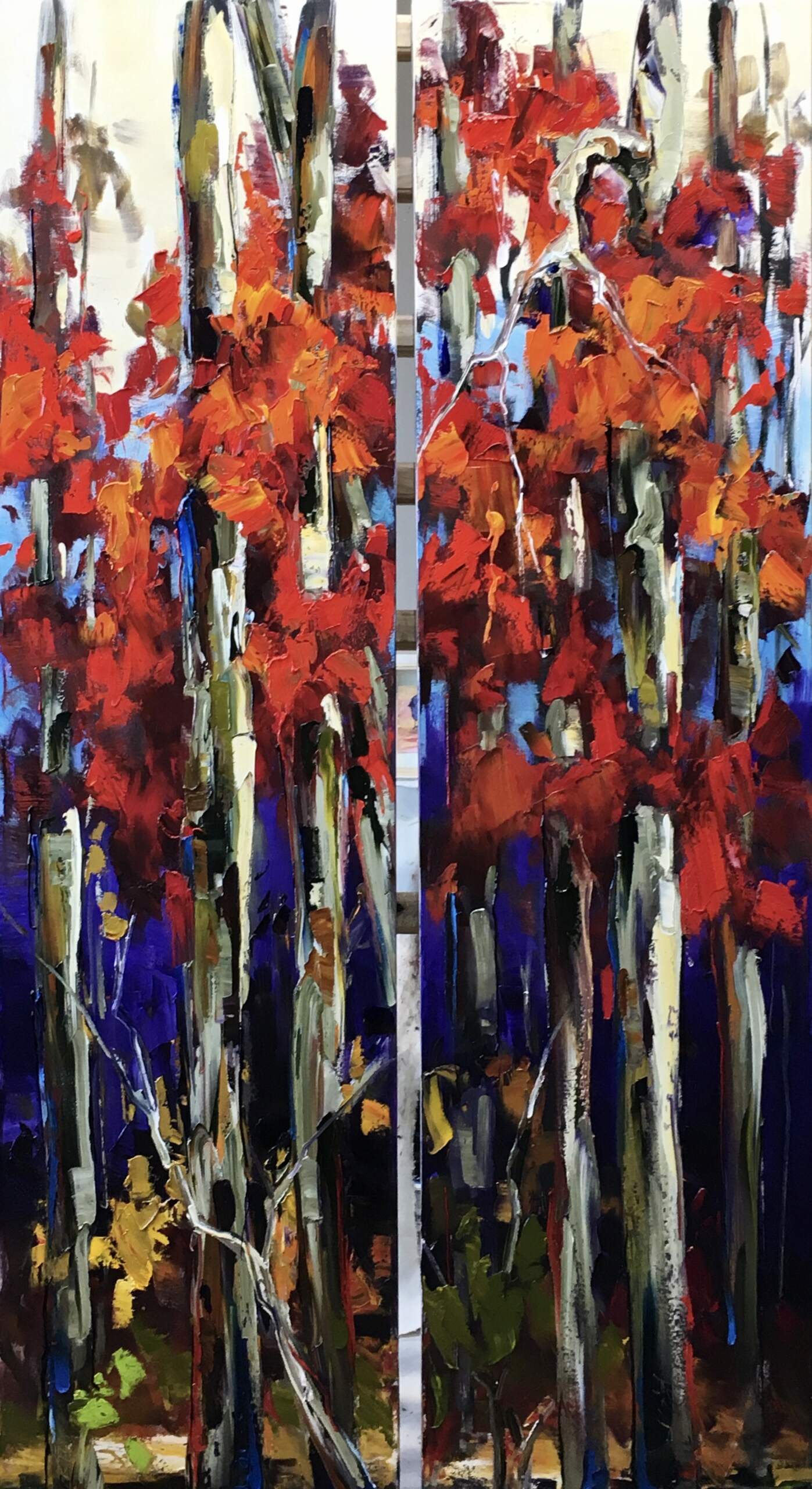 Acres of Elbow Room, oil painting by Kimberly Kiel | Effusion Art Gallery + Cast Glass Studio, Invermere BC
