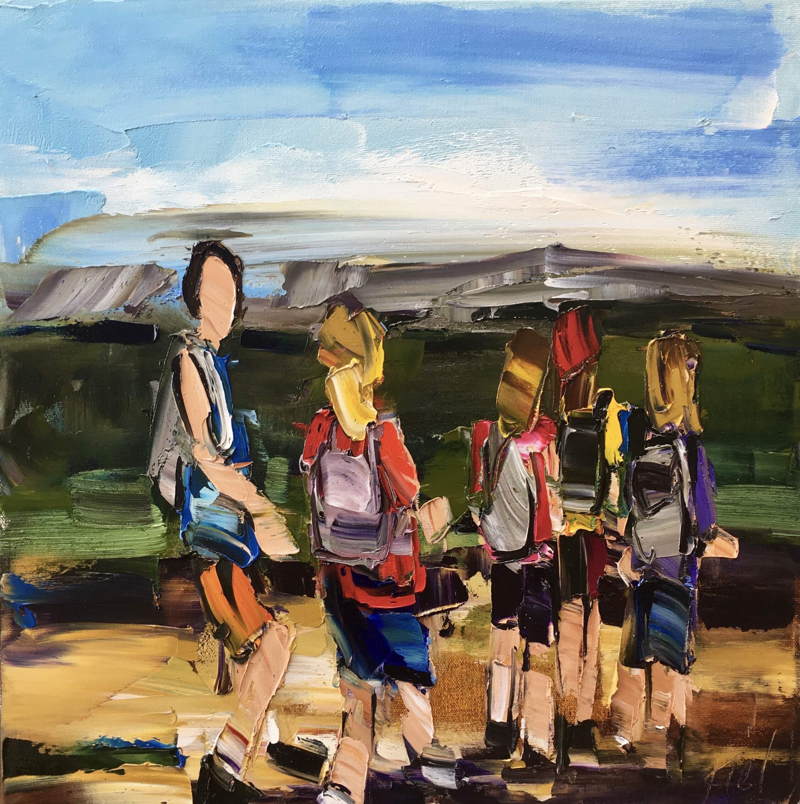 Every Summer Has Its Own Story 1, oil painting by Kimberly Kiel | Effusion Art Gallery + Cast Glass Studio, Invermere BC