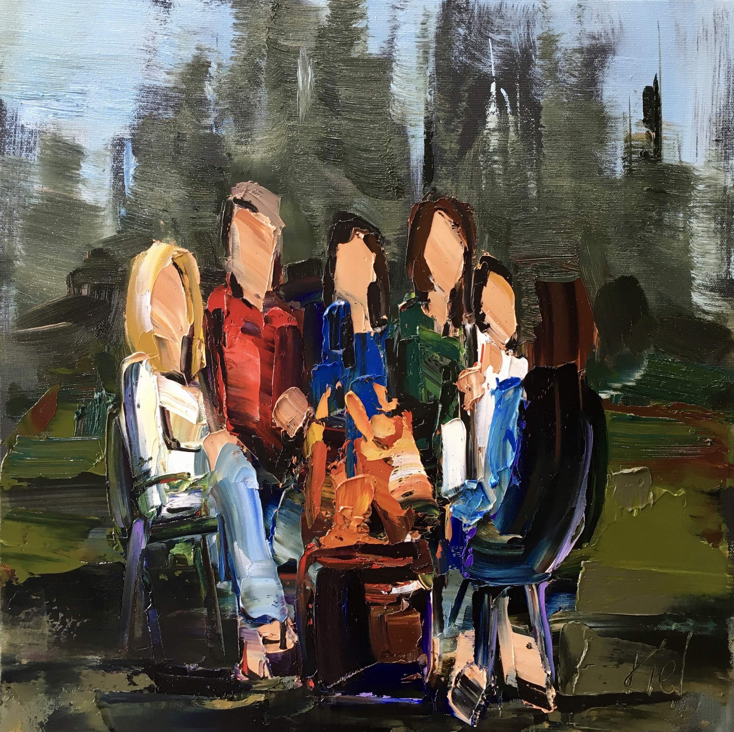 Every Summer Has Its Own Story 3, oil painting by Kimberly Kiel | Effusion Art Gallery + Cast Glass Studio, Invermere BC