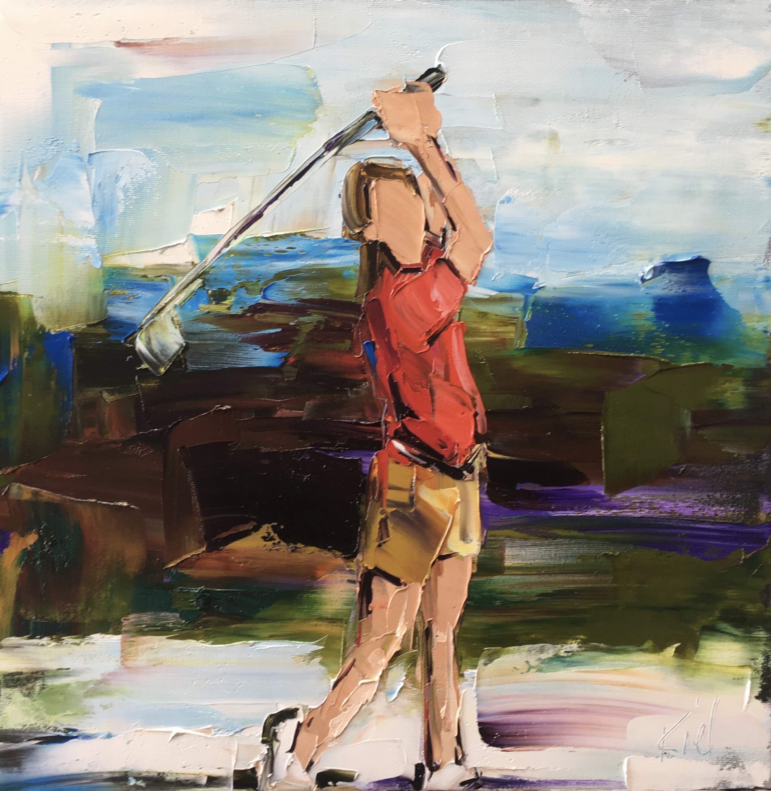 Every Summer Has Its Own Story 5, oil painting by Kimberly Kiel | Effusion Art Gallery + Cast Glass Studio, Invermere BC