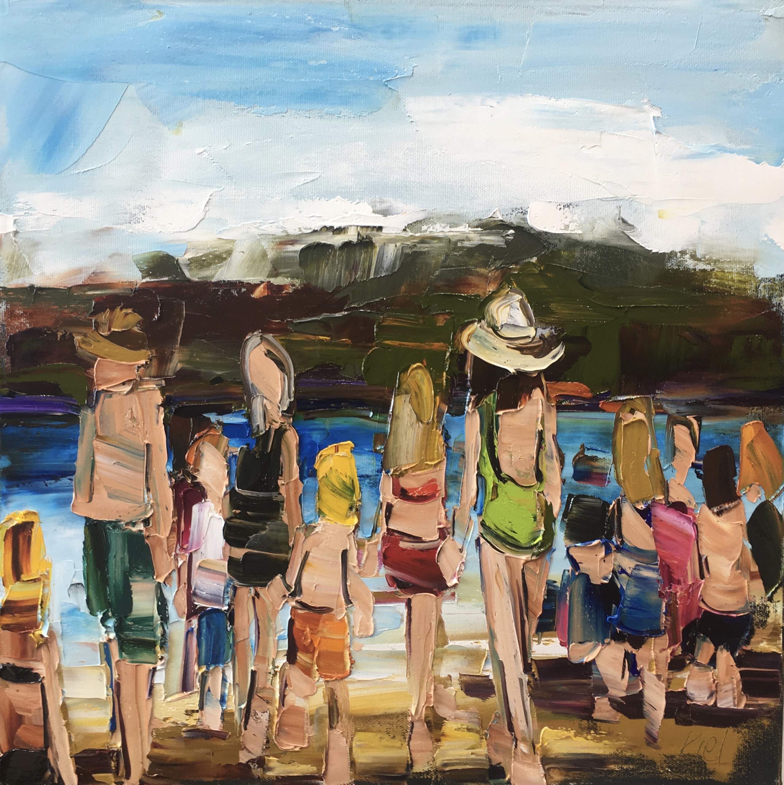 Every Summer Has Its Own Story 9, oil painting by Kimberly Kiel | Effusion Art Gallery + Cast Glass Studio, Invermere BC