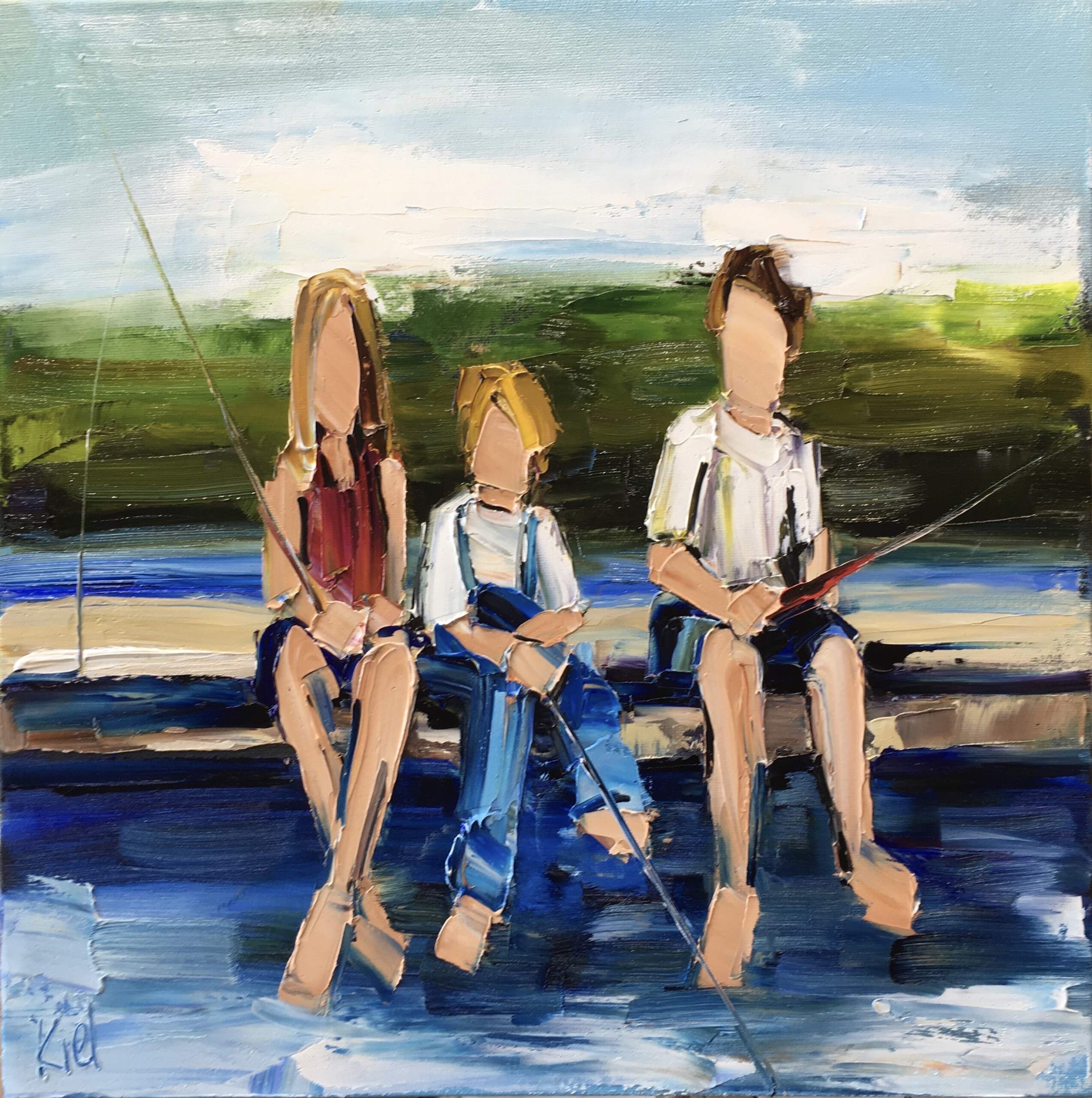 Every Summer Has Its Own Story 6, oil painting by Kimberly Kiel | Effusion Art Gallery + Cast Glass Studio, Invermere BC