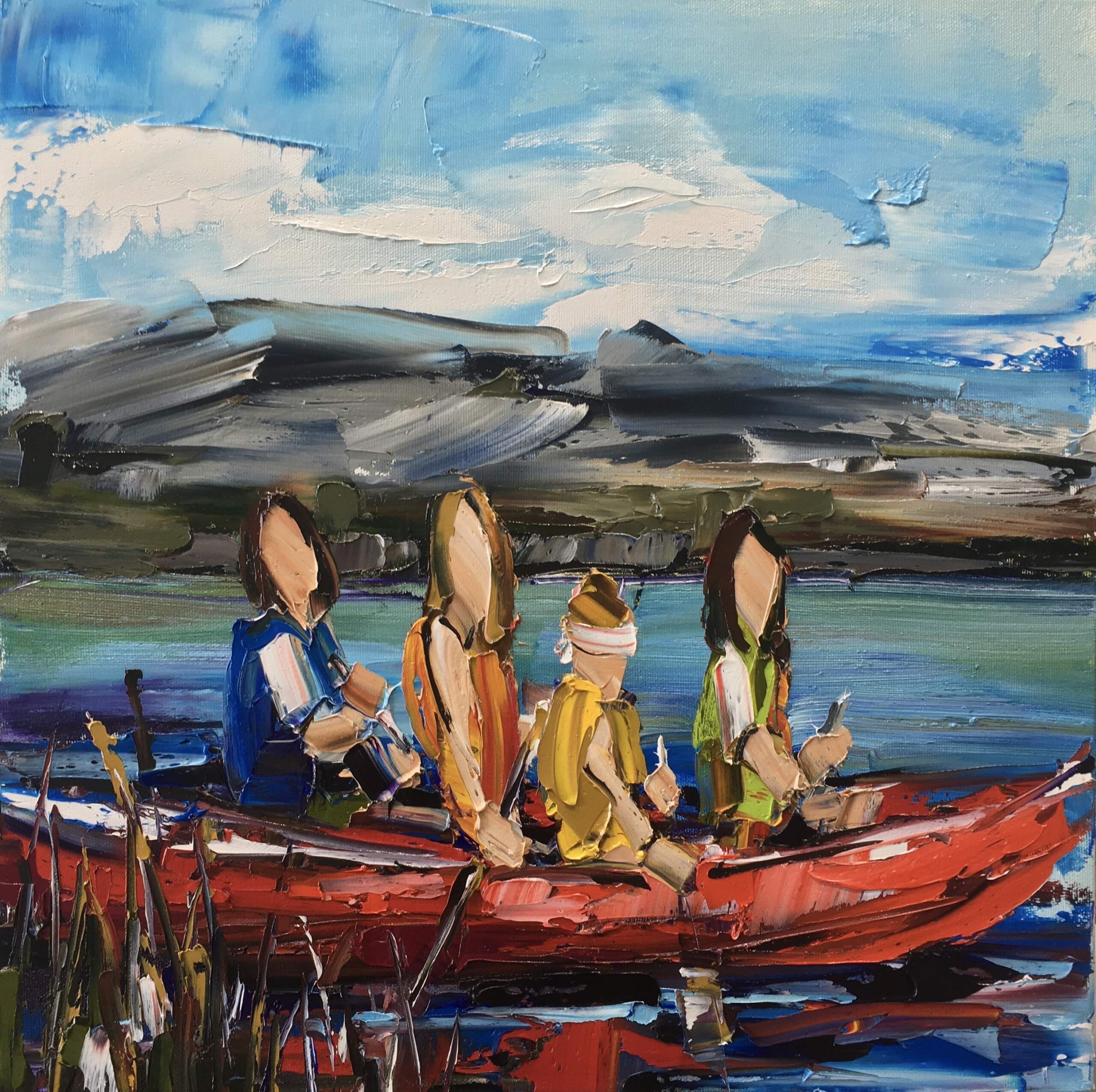 Every Summer Has Its Own Story 8, oil painting by Kimberly Kiel | Effusion Art Gallery + Cast Glass Studio, Invermere BC