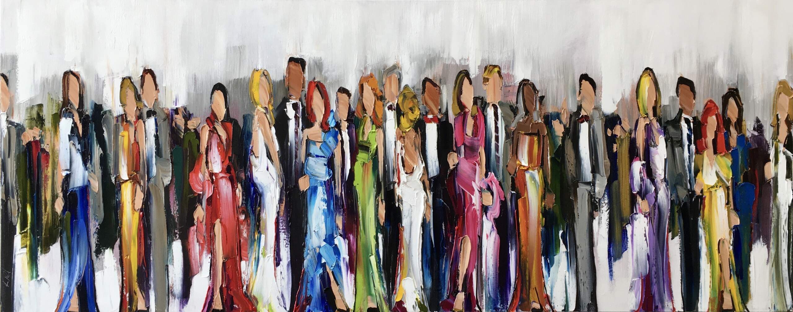 Follow Fate Through the Shadows, oil painting by Kimberly Kiel | Effusion Art Gallery + Cast Glass Studio, Invermere BC
