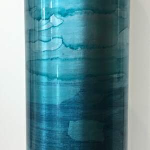 Blue Gilded Vase by David Graff | Effusion Art Gallery + Cast Glass Studio, Invermere BC