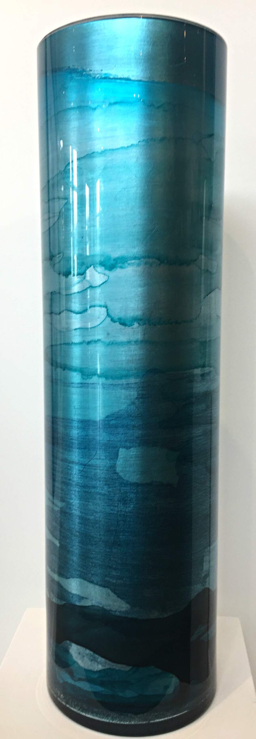 Blue Gilded Vase by David Graff | Effusion Art Gallery + Cast Glass Studio, Invermere BC