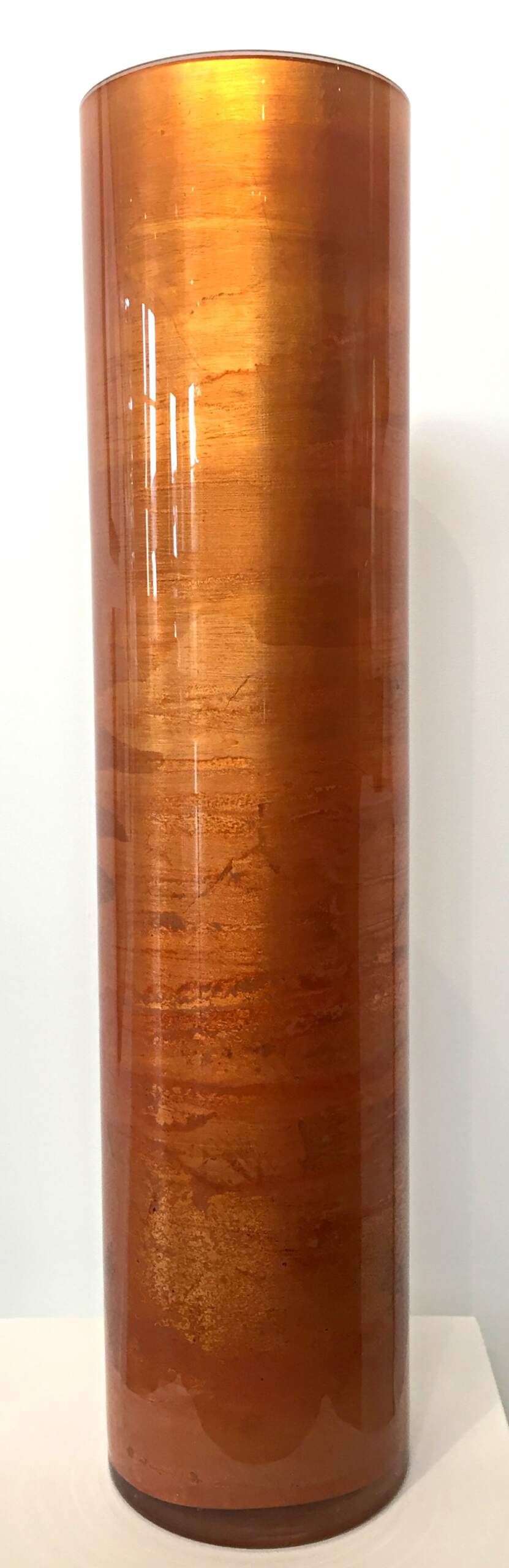 Orange Gilded Vase by David Graff | Effusion Art Gallery + Cast Glass Studio, Invermere BC