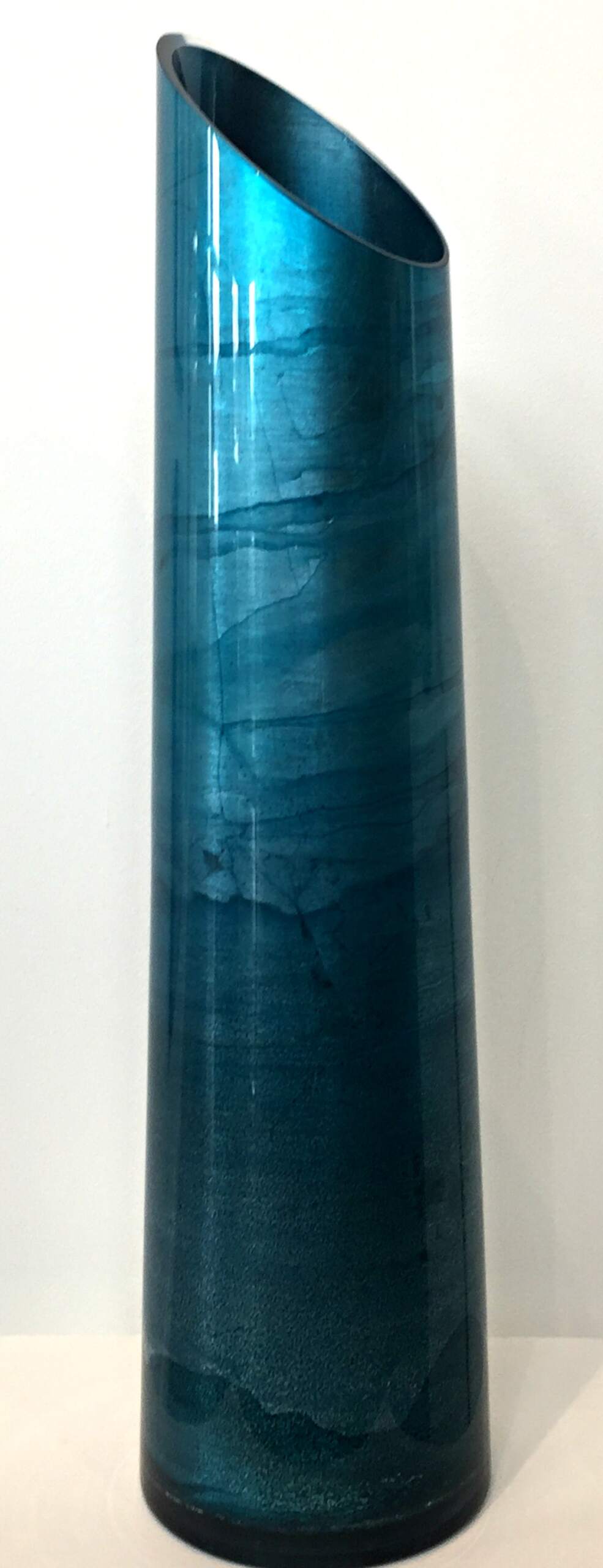 Blue Gilded Vase by David Graff | Effusion Art Gallery + Cast Glass Studio, Invermere BC