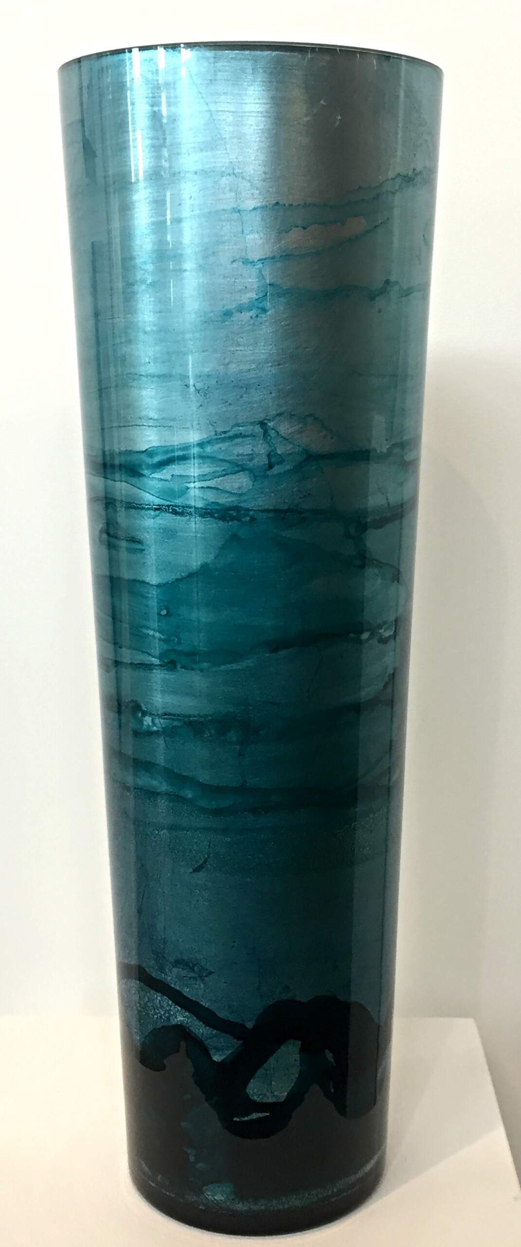 Blue Gilded Vase by David Graff | Effusion Art Gallery + Cast Glass Studio, Invermere BC