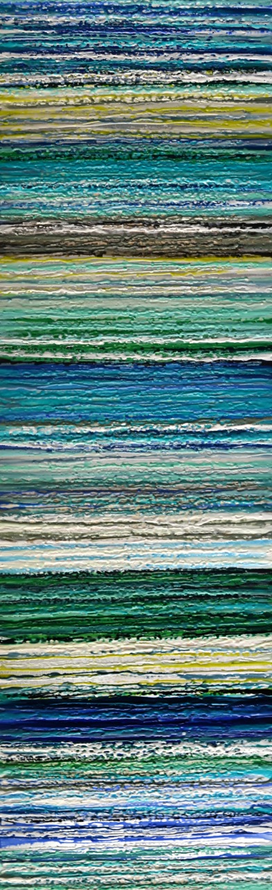 Laq Louise #1, mixed media  encaustic painting by Marie-Danielle Leblanc | Effusion Art Gallery + Cast Glass Studio, Invermere BC