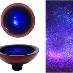 Multichrome Thing of Beauty 1931, dichroic glass bowl by Jo Ludwig | Effusion Art Gallery + Glass Studio, Invermere BC