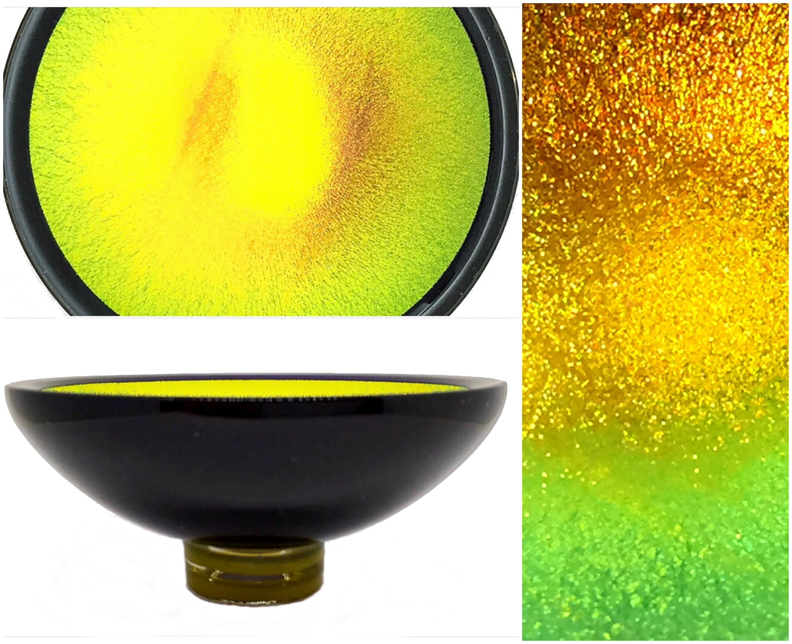 Multichrome Thing of Beauty 3053, dichroic glass bowl by Jo Ludwig | Effusion Art Gallery + Glass Studio, Invermere BC