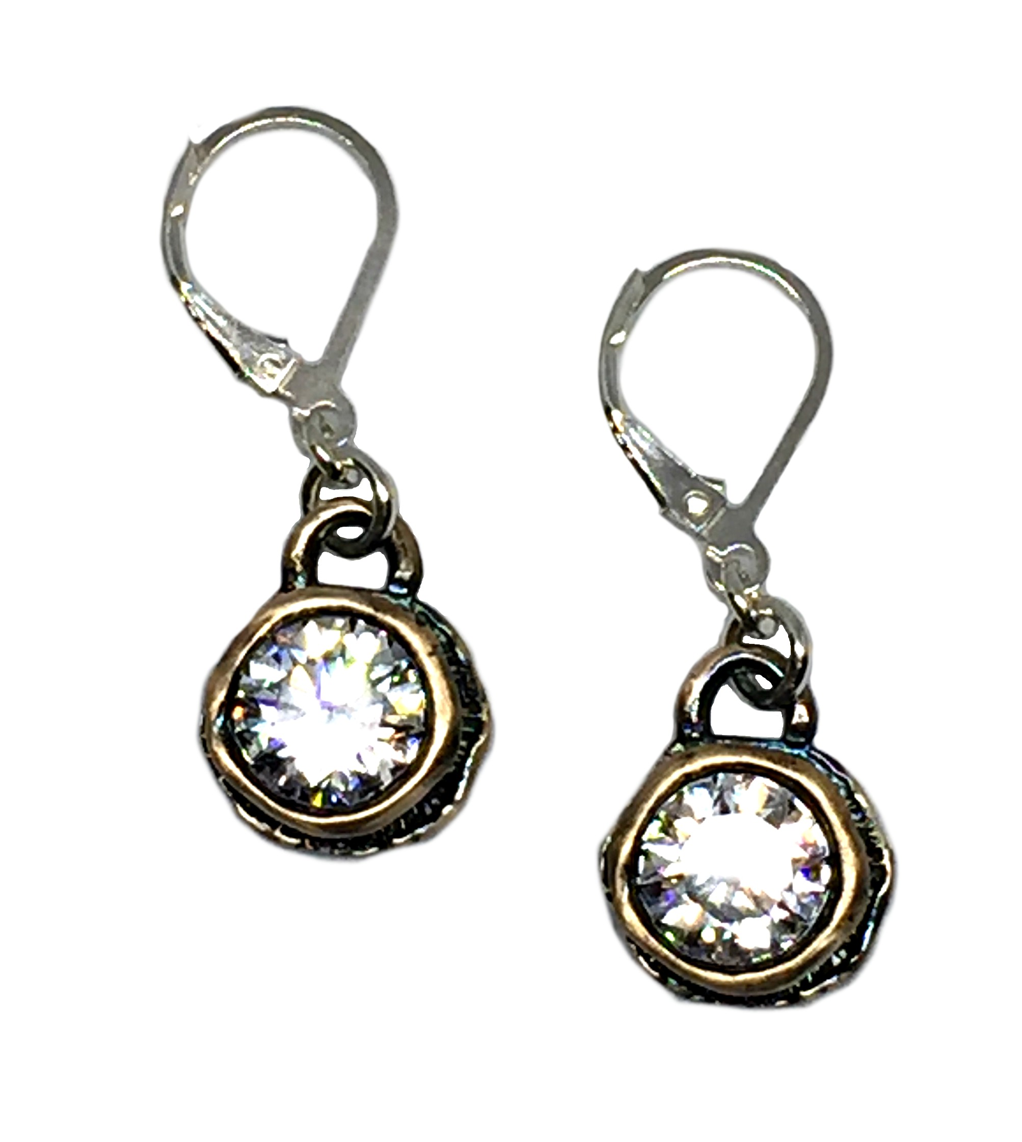 Bronze + CZ earrings by Karyn Chopik | Effusion Art Gallery + Cast Glass Studio, Invermere BC
