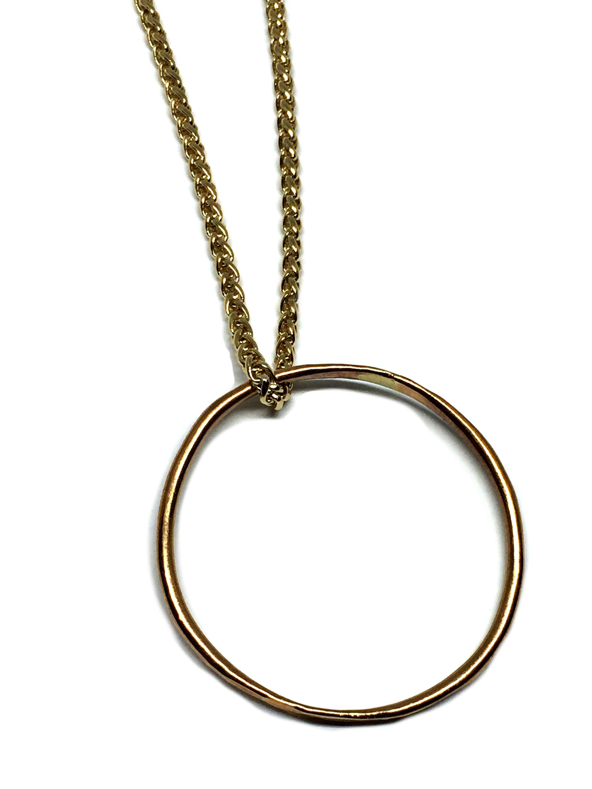 Bronze Sculpted Ring Pendant by Karyn Chopik | Effusion Art Gallery + Cast Glass Studio, Invermere BC