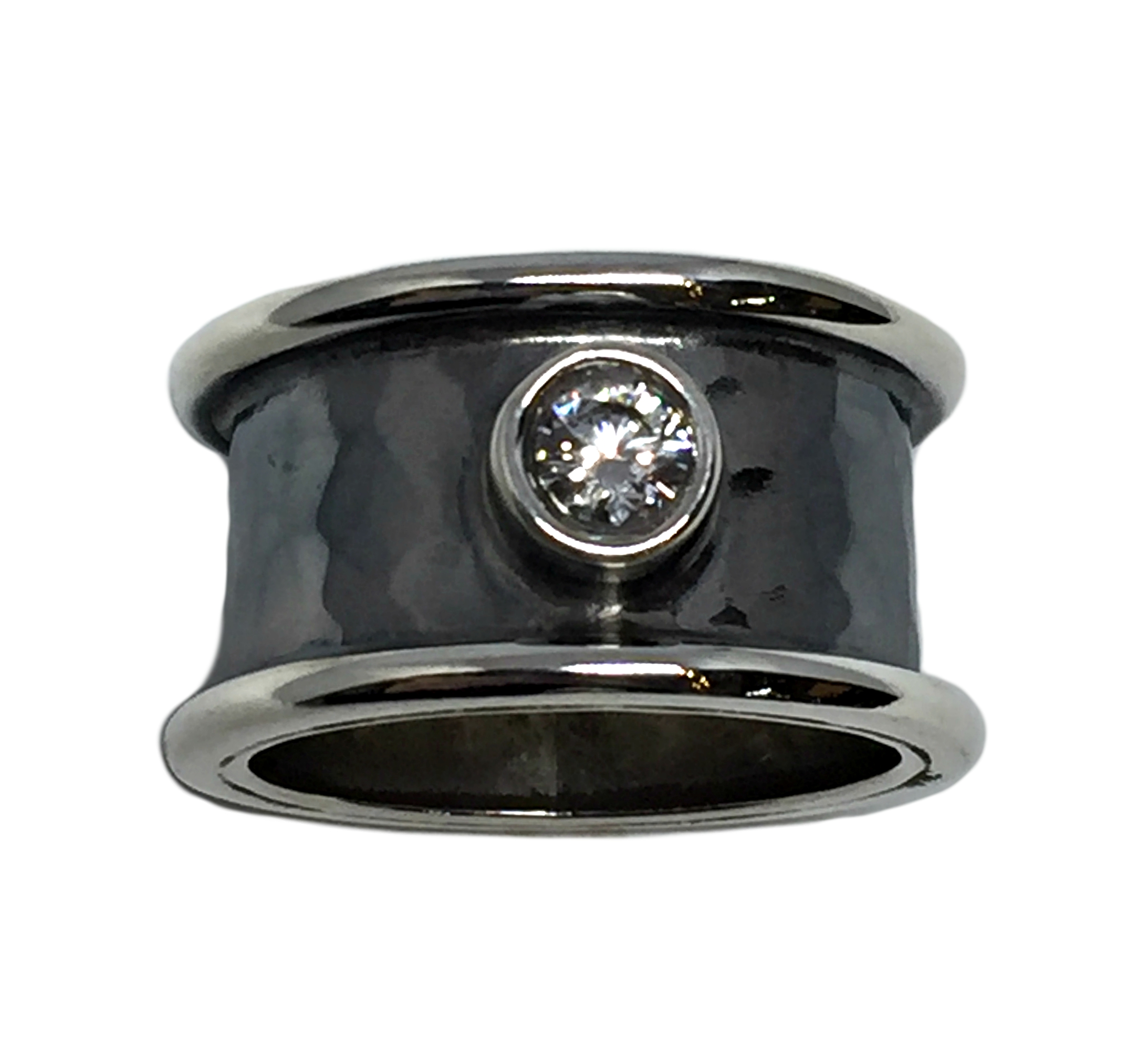 Sterling silver + CZ Karyn Chopik ring | Effusion Art Gallery + Cast Glass Studio, Invermere BC