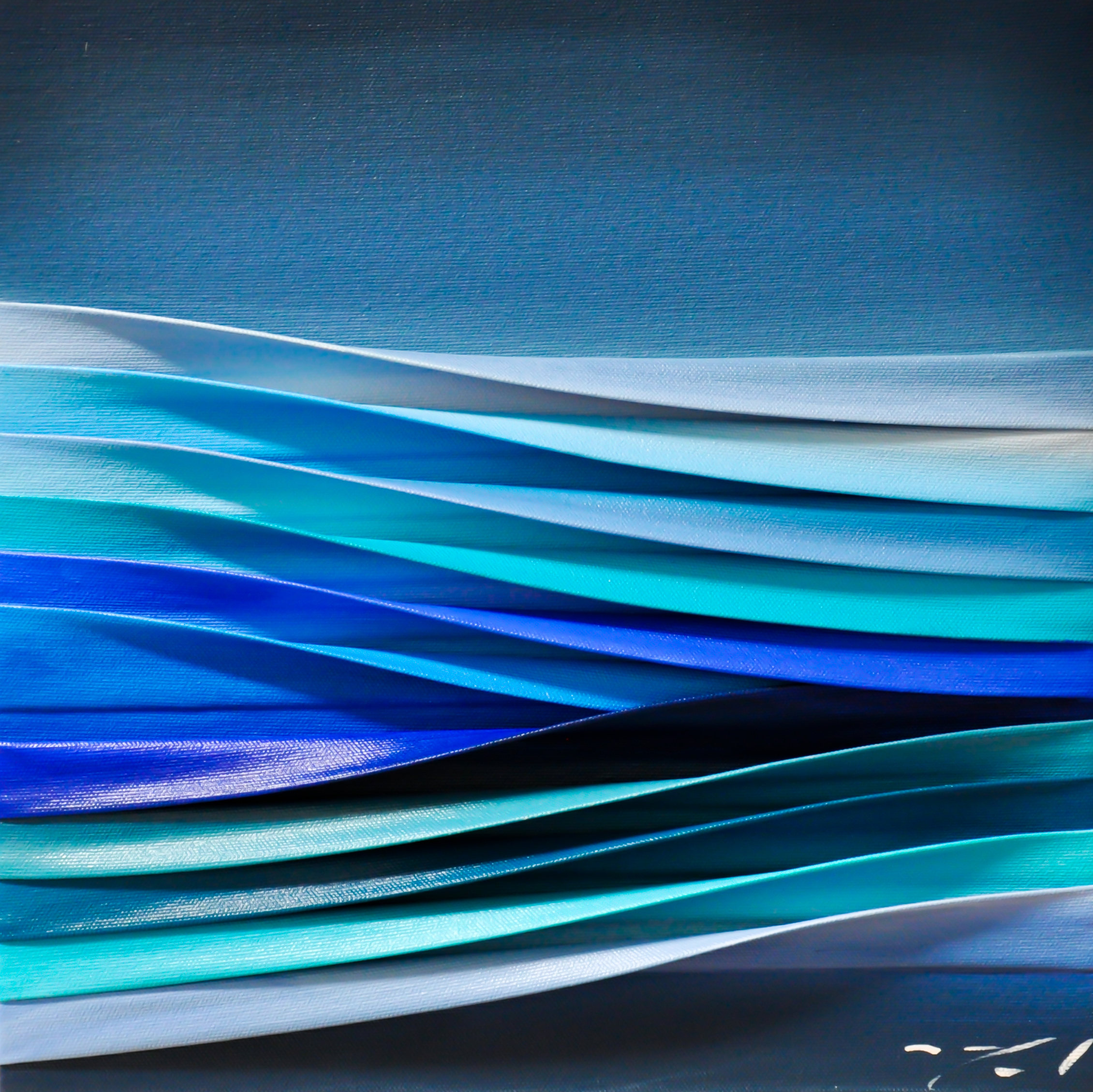 Ces Silences, mixed media 3-D painting by Melanie Giguere | Effusion Art Gallery + Cast Glass Studio, Invermere BC