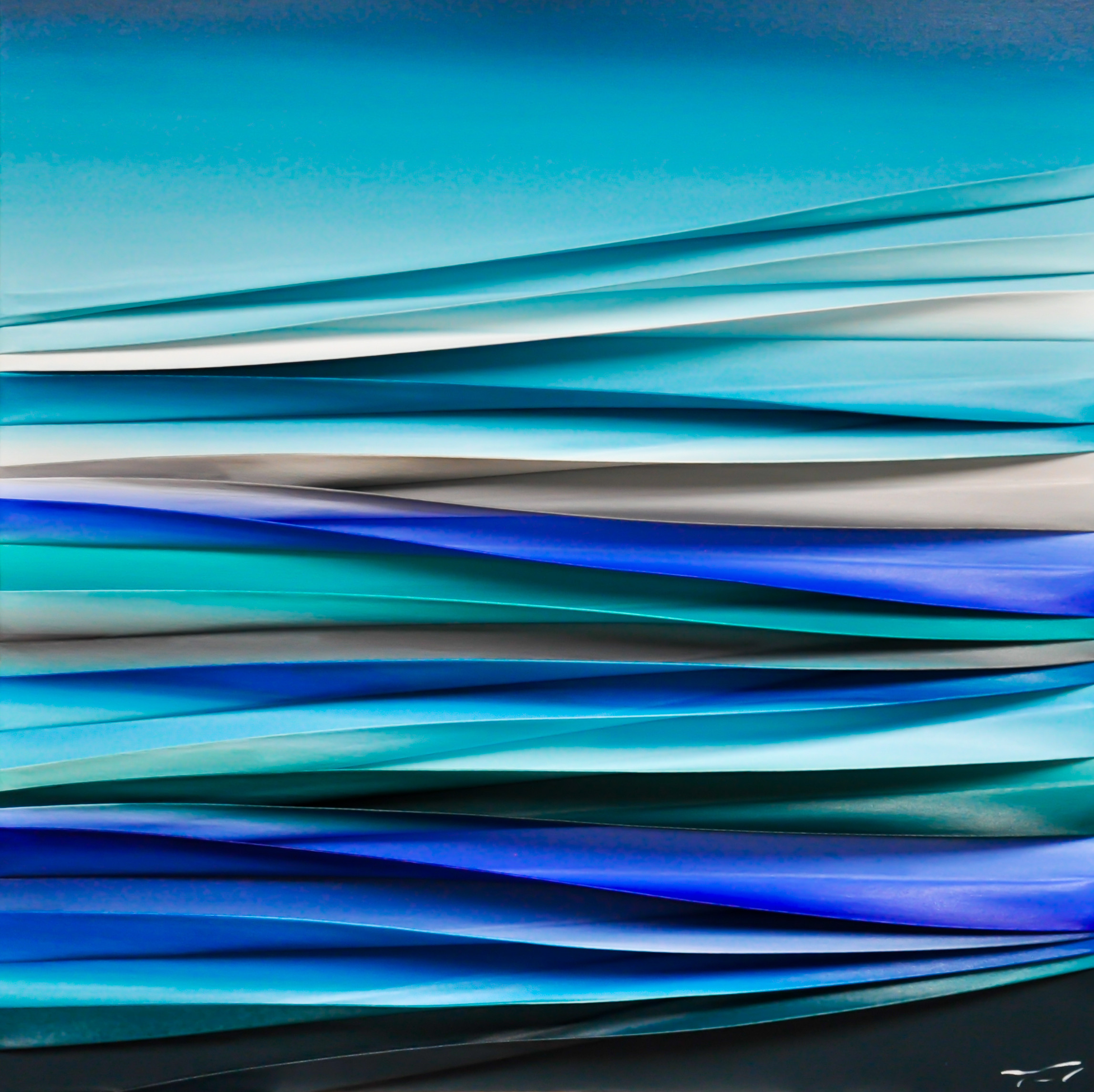 Rêves en Montagnes, mixed media 3-D painting by Melanie Giguere | Effusion Art Gallery + Cast Glass Studio, Invermere BC