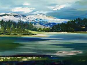 Heartland 2, acrylic painting by Valeria Mravyan | Effusion Art Gallery + Cast Glass Studio, Invermere BC