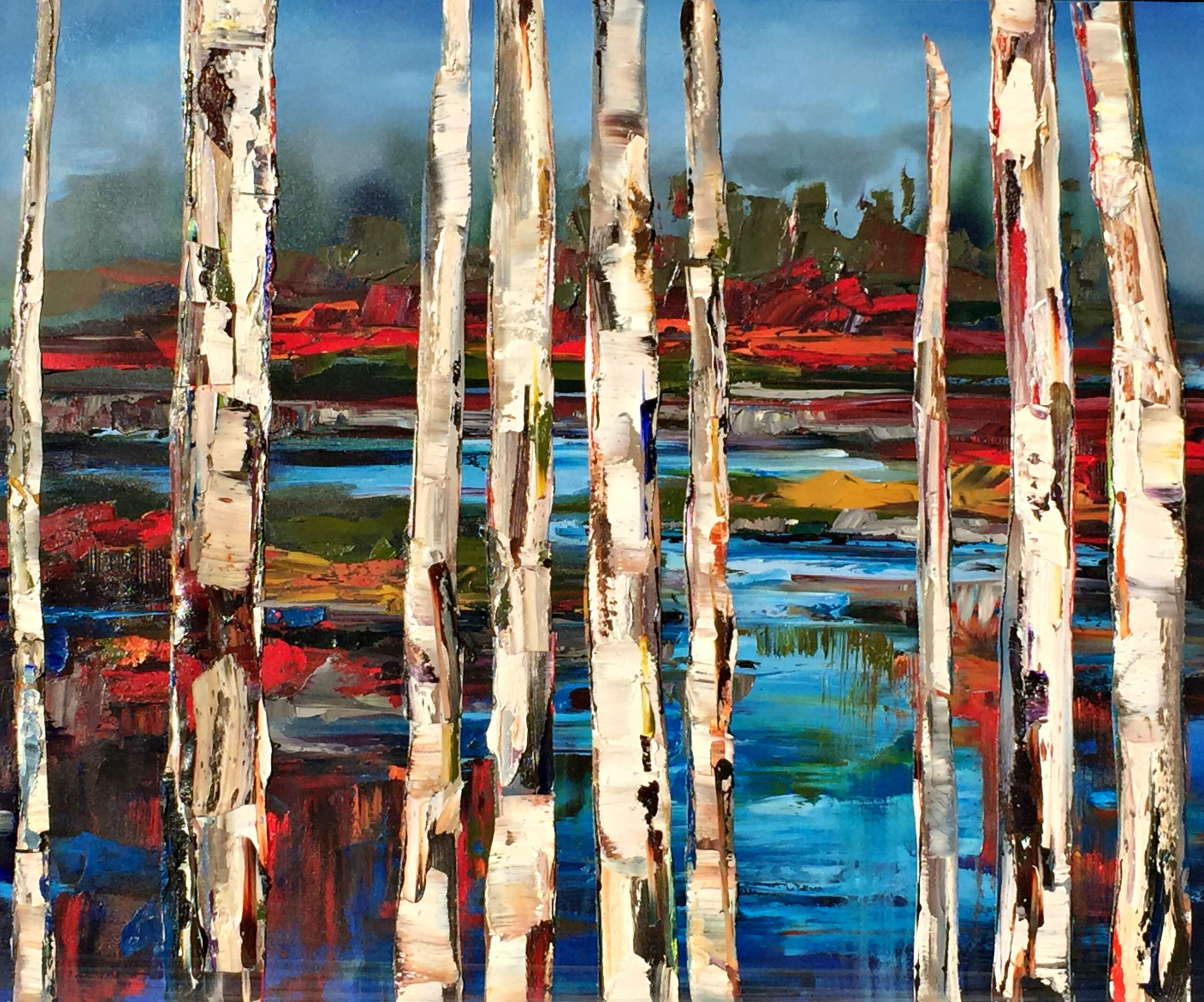In Simpler Terms, oil painting by Kimberly Kiel | Effusion Art Gallery + Cast Glass Studio, Invermere BC