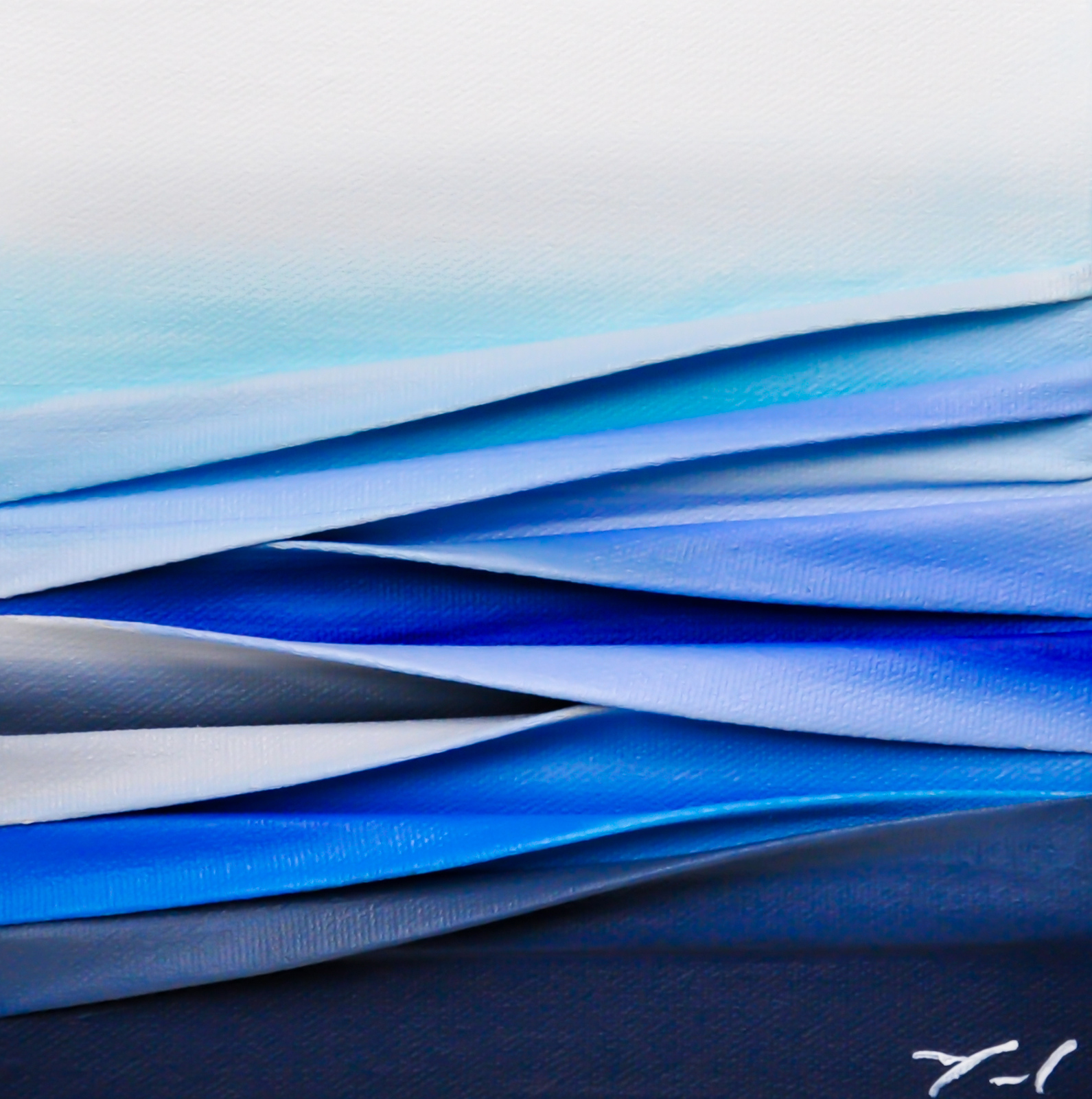 Ces jours blancs, mixed media painting by Melanie Giguere | Effusion Art Gallery + Cast Glass Studio, Invermere BC