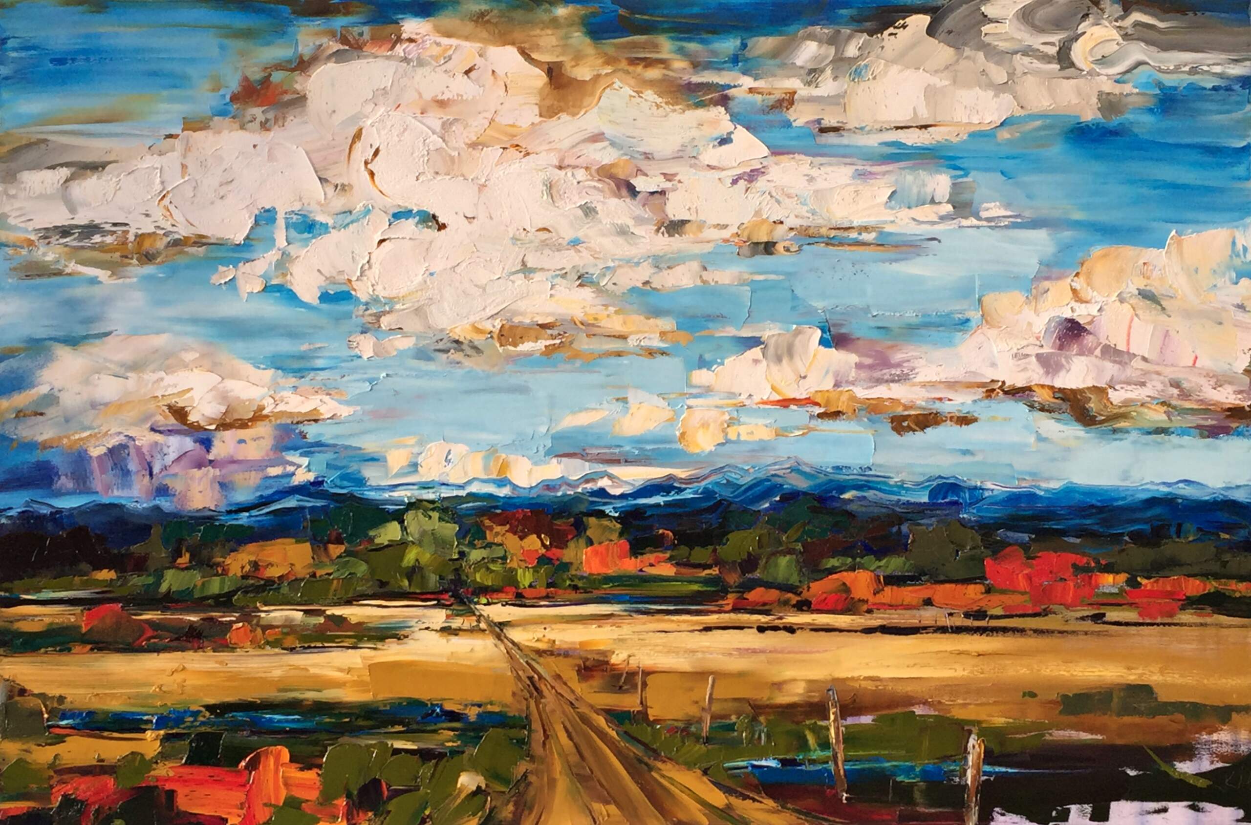 Exactly Where You Wish to Be, landscape oil painting by Kimberly Kiel | Effusion Art Gallery + Cast Glass Studio, Invermere BC