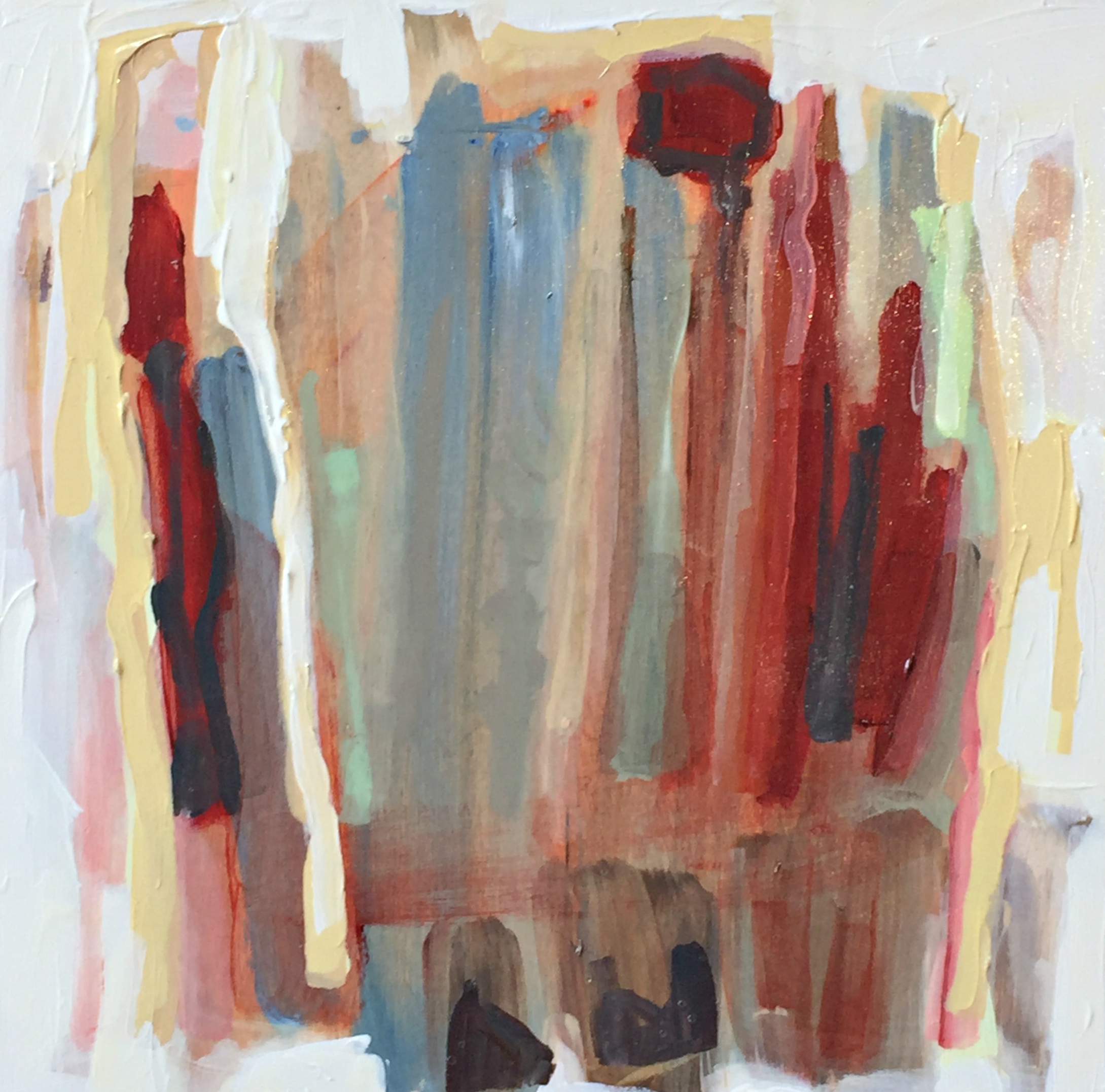 Speaking with Color, acrylic painting by Sandy Kunze | Effusion Art Gallery + Cast Glass Studio, Invermere BC