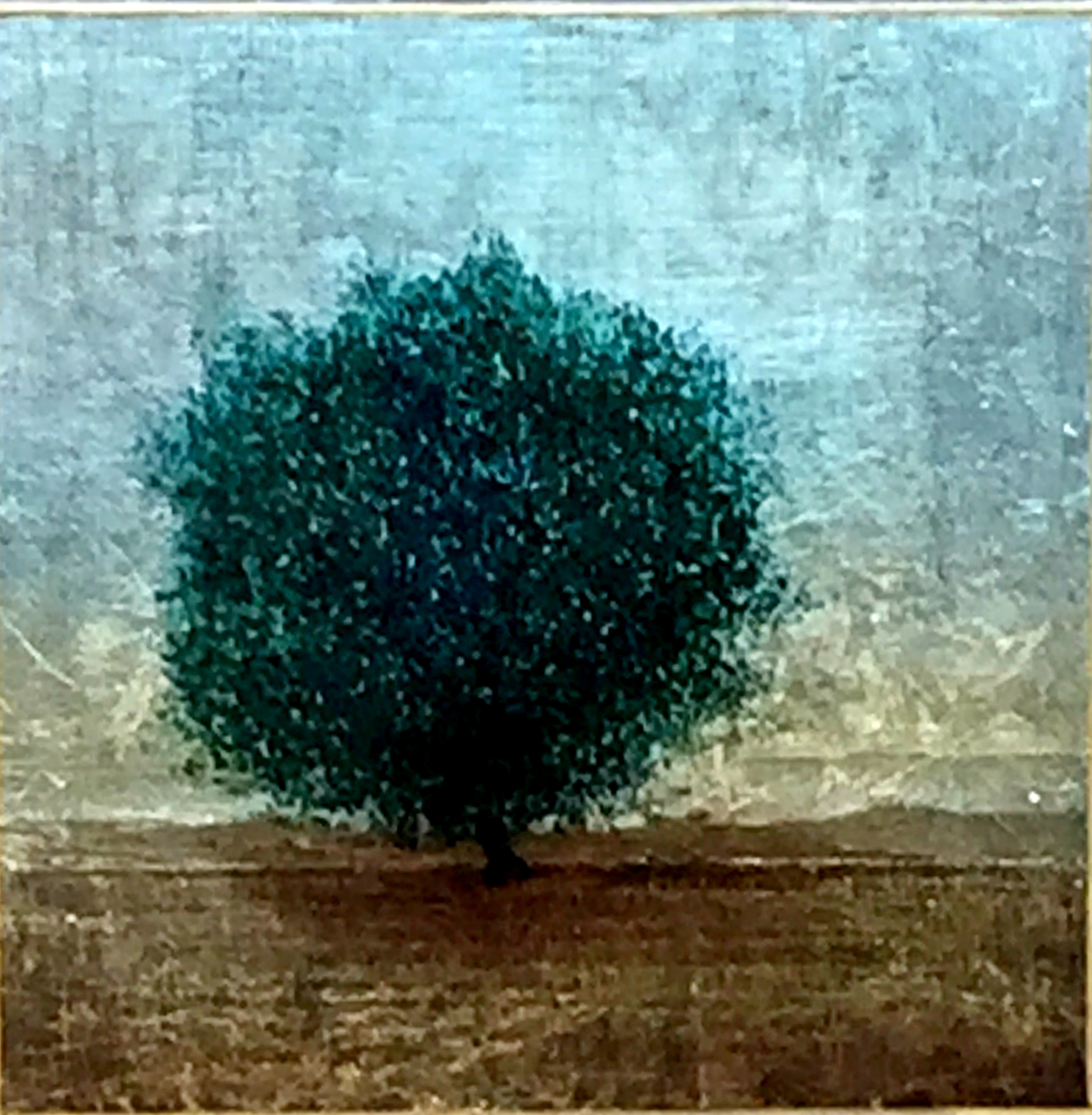 #168, mixed media tree painting by David Graff | Effusion Art Gallery + Cast Glass Studio, Invermere BC