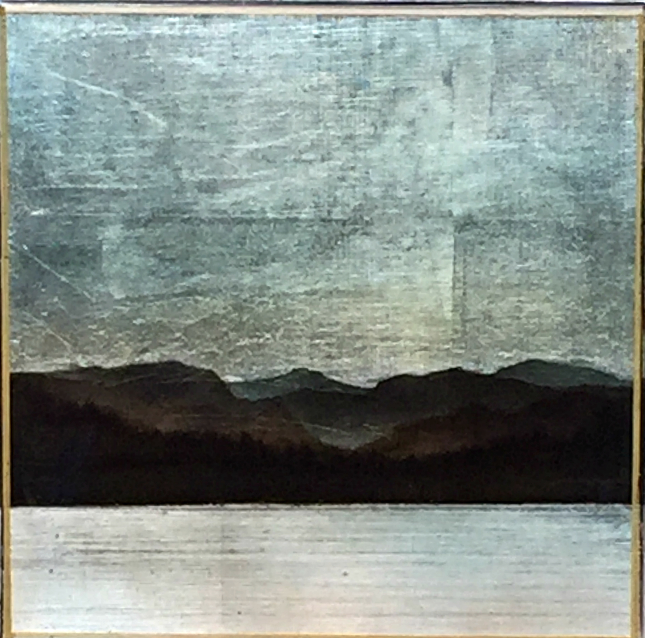 #172, mixed media landscape painting by David Graff | Effusion Art Gallery + Cast Glass Studio, Invermere BC