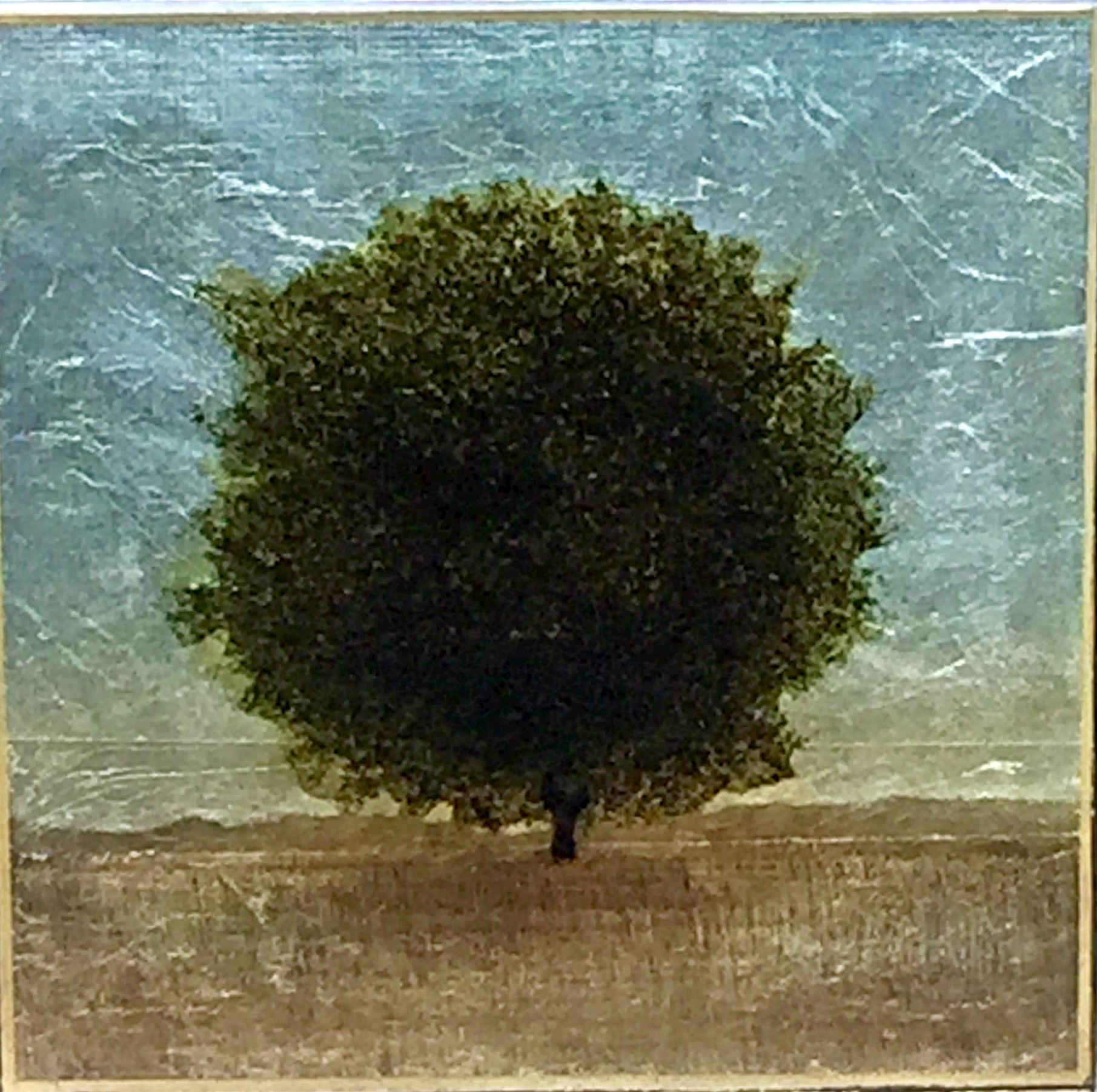 #179, mixed media tree painting by David Graff | Effusion Art Gallery + Cast Glass Studio, Invermere BC