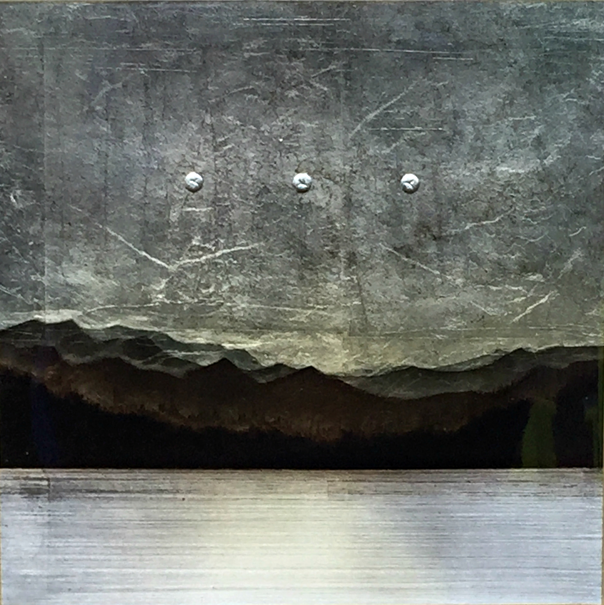#551, mixed media landscape painting by David Graff | Effusion Art Gallery + Cast Glass Studio, Invermere BC