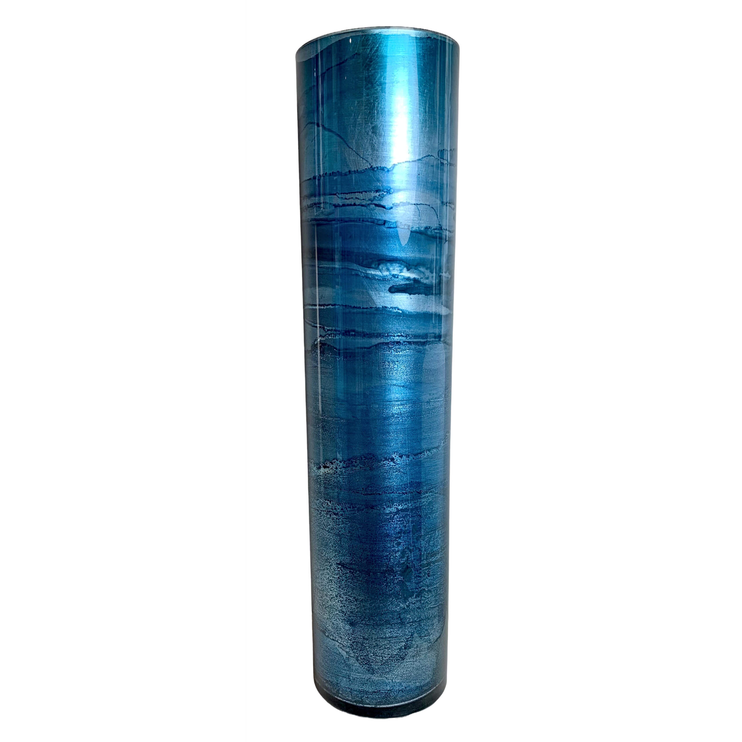 One-of-a-kind hand-gilded glass vase by David Graff | Effusion Art Gallery + Cast Glass Studio, Invermere BC