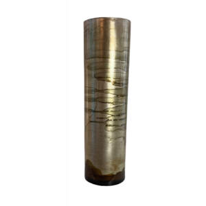 One-of-a-kind hand-gilded glass vase by David Graff | Effusion Art Gallery + Cast Glass Studio, Invermere BC