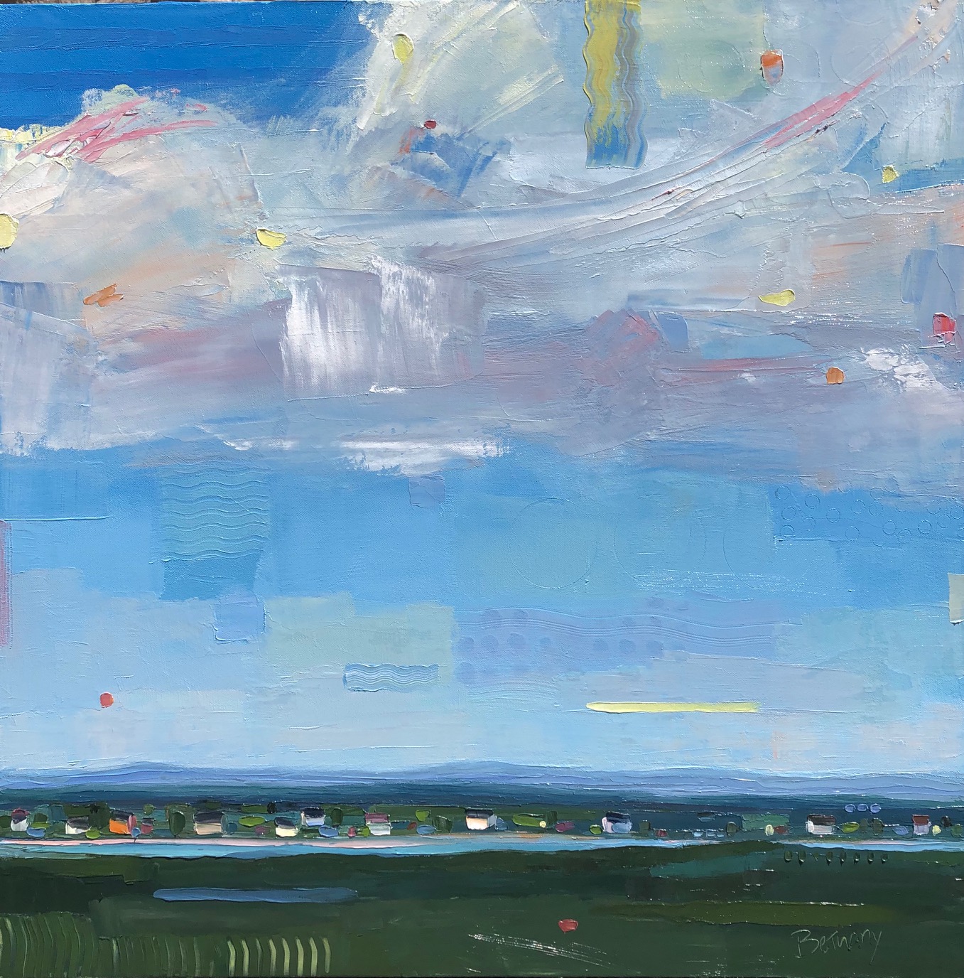 Dreaming in Full Colour, original landscape painting by Bethany Harper Williams | Effusion Art Gallery + Cast Glass Studio, Invermere BC
