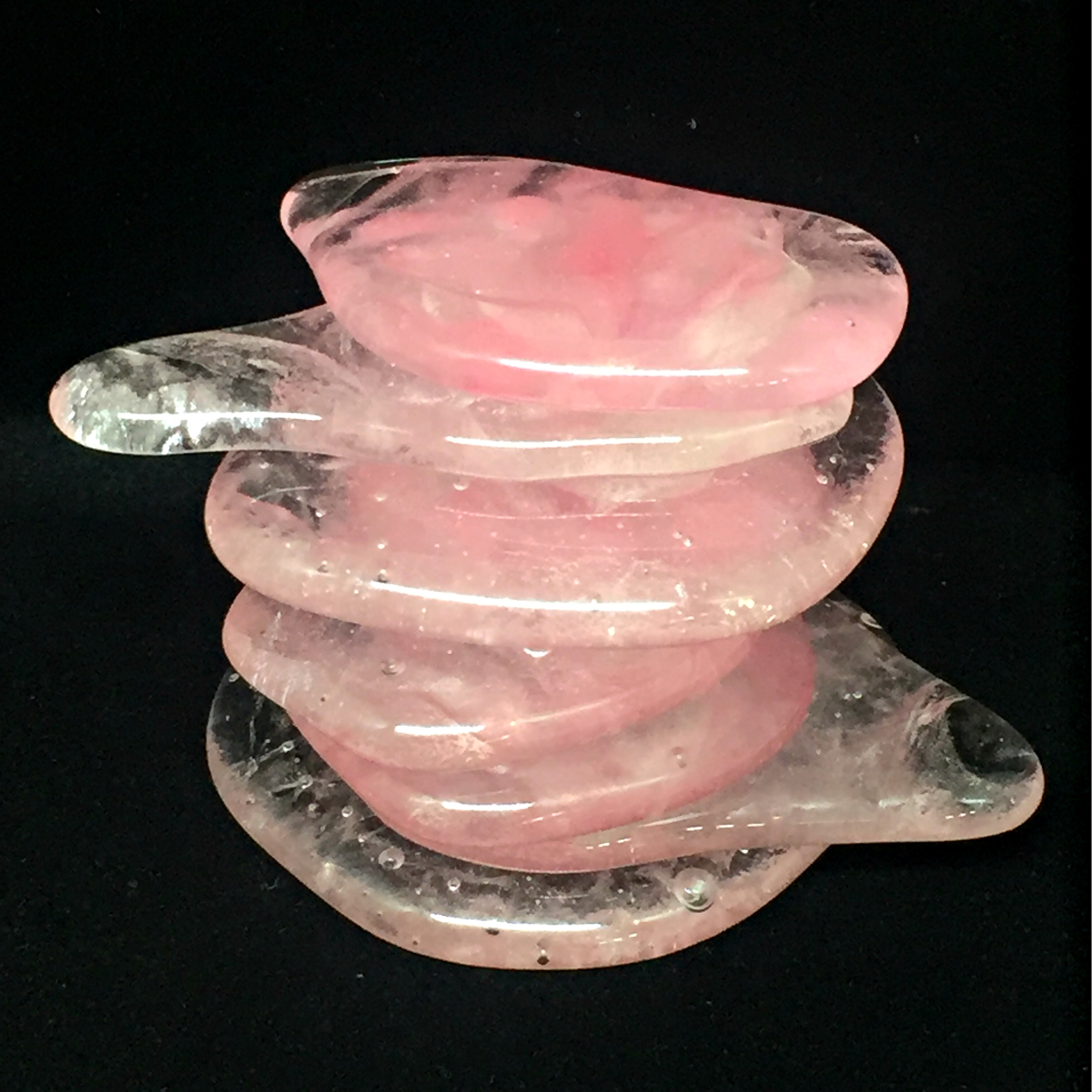 Cast Glass Rocky Mountain Cairn 1 sculpture by Heather Cuell | Effusion Art Gallery + Cast Glass Studio, Invermere BC