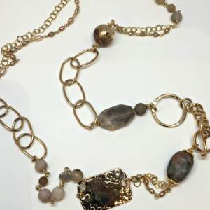 Fine Balance, one of a kind necklace by Karyn Chopik | Effusion Art Gallery + Cast Glass Studio, Invermere BC