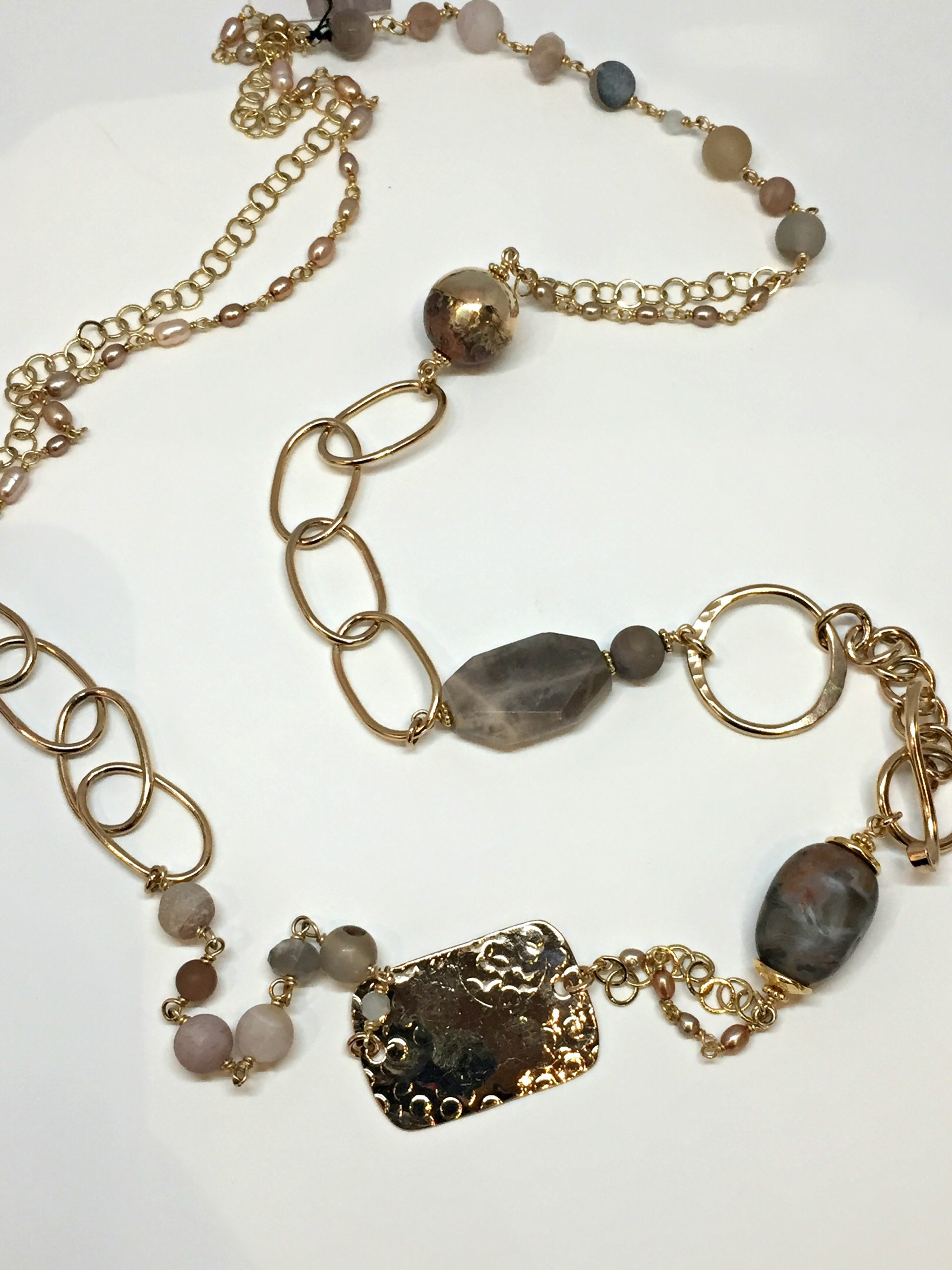Fine Balance, one of a kind necklace by Karyn Chopik | Effusion Art Gallery + Cast Glass Studio, Invermere BC