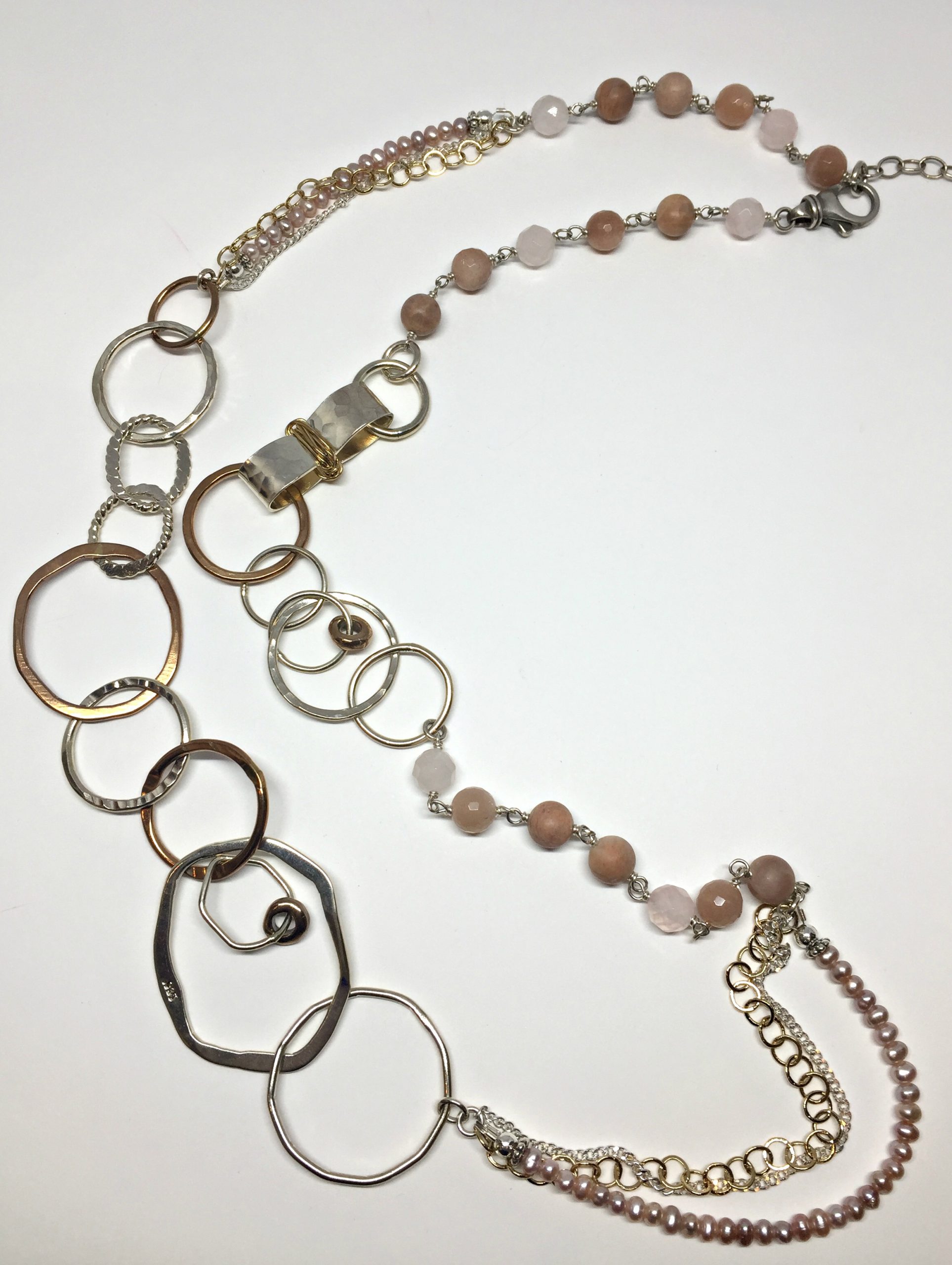 Moonlight Sonata, one of a kind necklace by Karyn Chopik | Effusion Art Gallery + Cast Glass Studio, Invermere BC