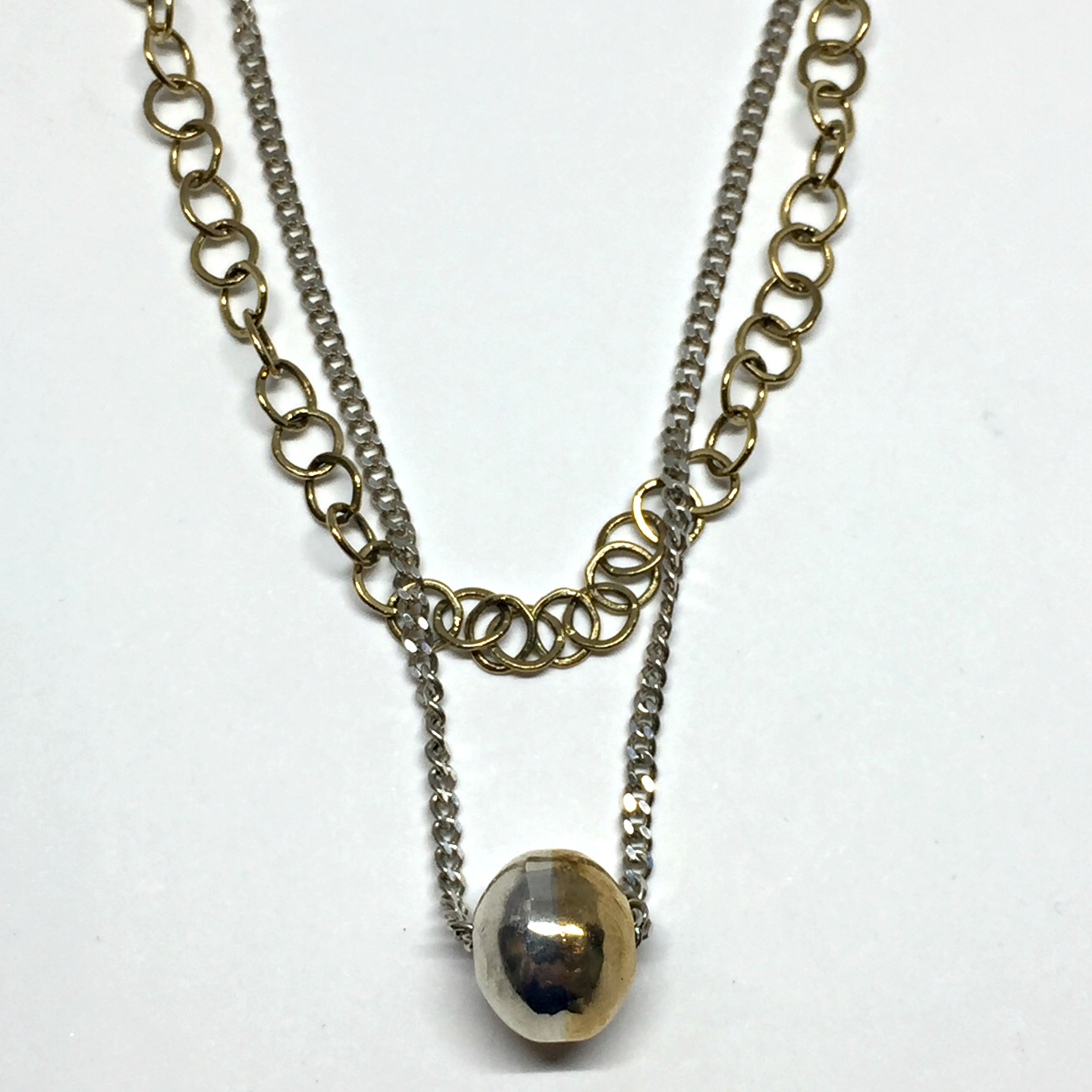 Simplicity 2, one of a kind necklace by Karyn Chopik | Effusion Art Gallery + Cast Glass Studio, Invermere BC