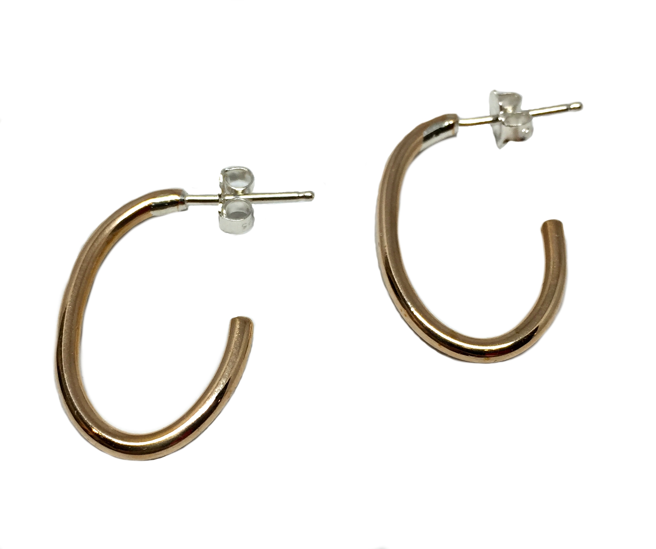Bronze hoop earrings by Karyn Chopik | Effusion Art gallery + Cast Glass Studio, Invermere BC