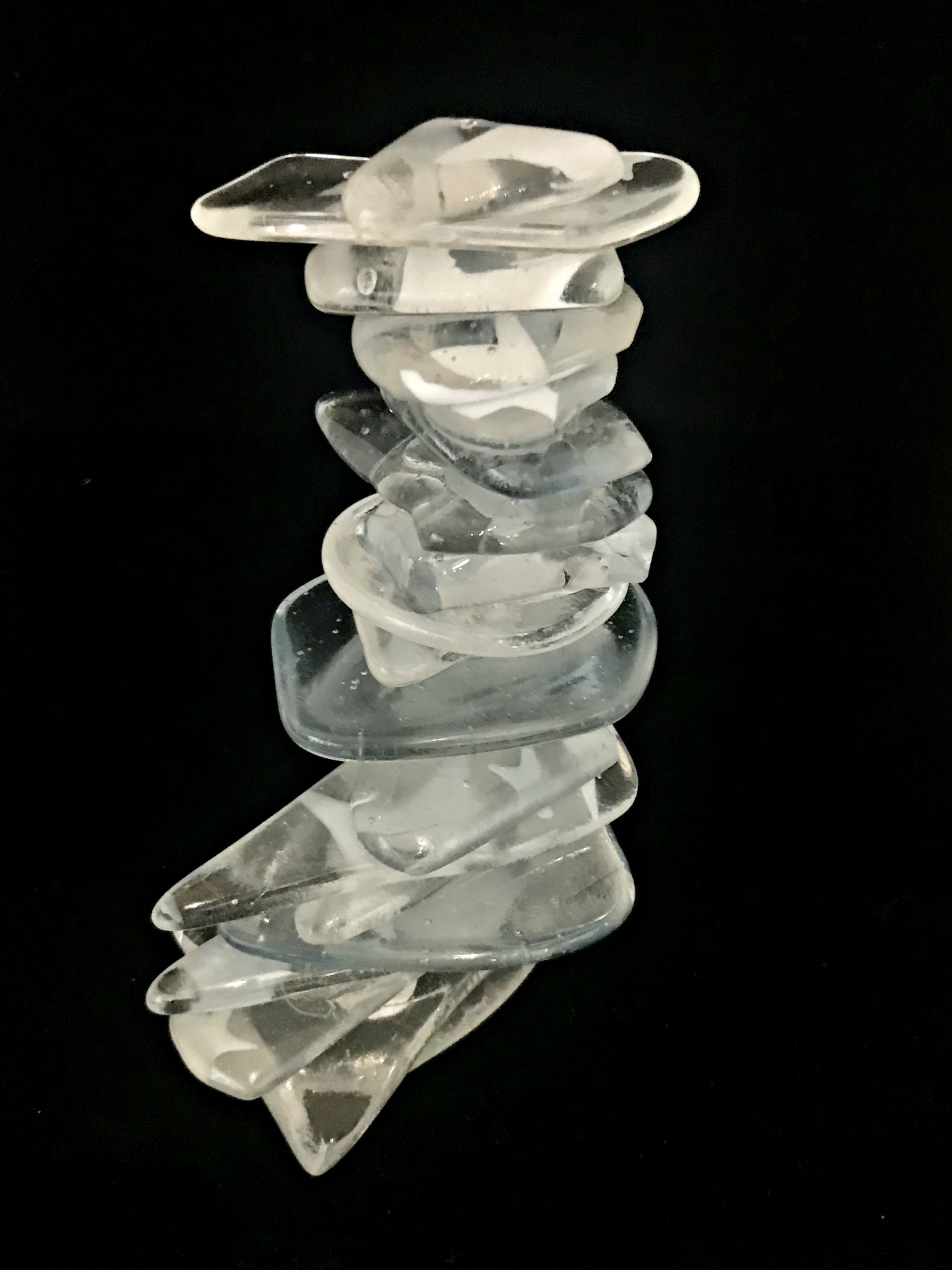 Cast Glass Cairn Sculpture #44 by Heather Cuell | Effusion Art Gallery + Cast Glass Studio, Invermere BC