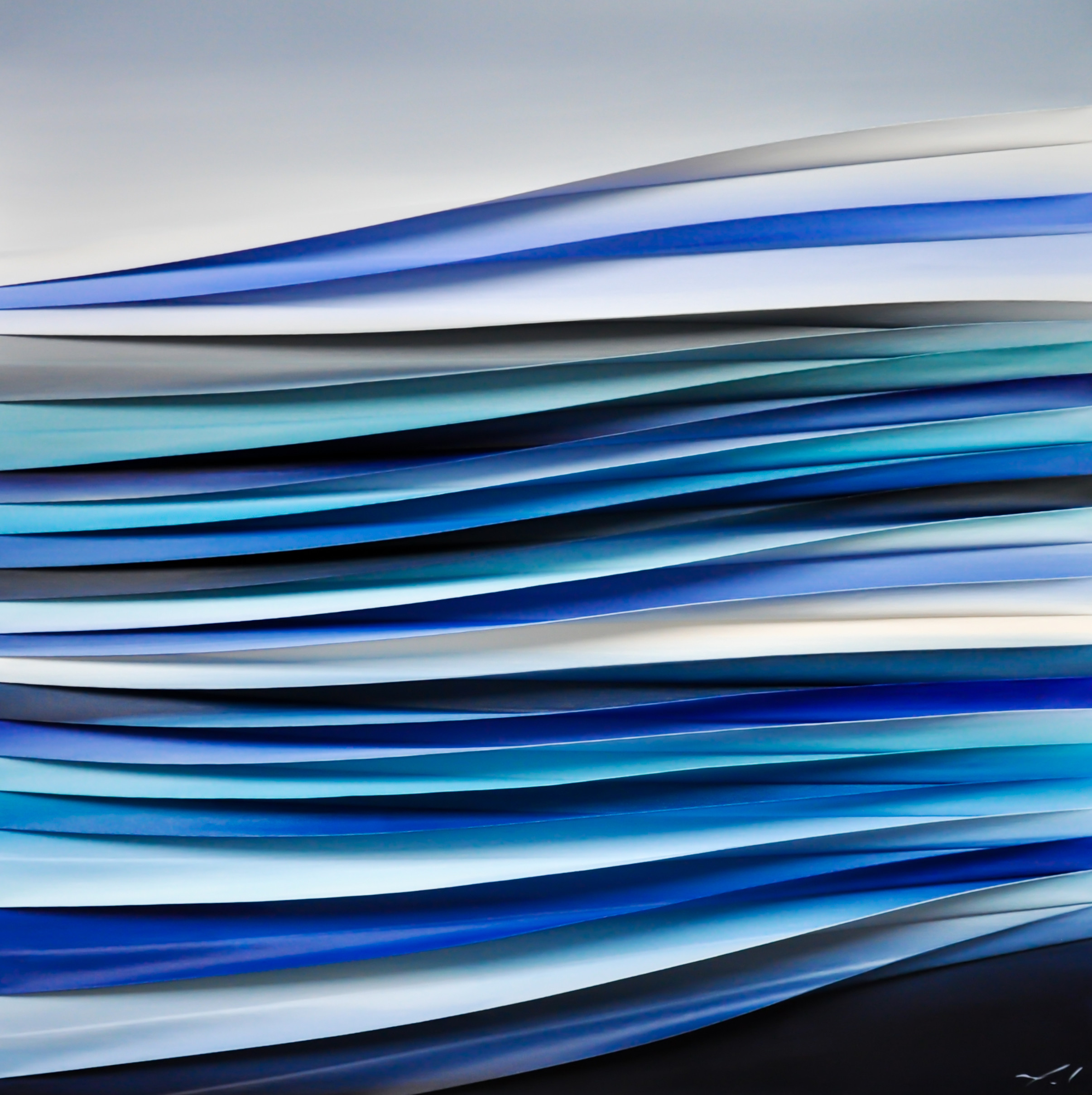 Plénitude, 3-D mixed media painting by Mélanie Giguère | Effusion Art Gallery + Cast Glass Studio, Invermere BC