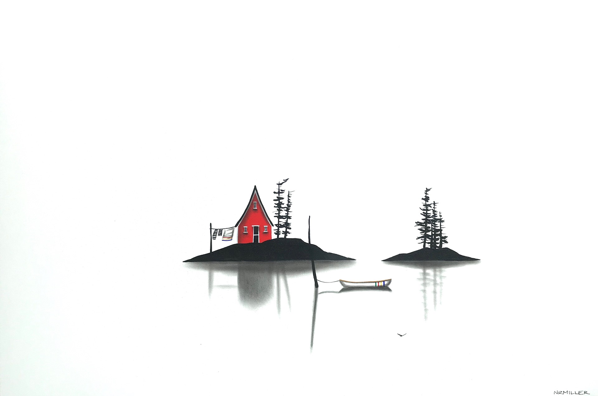 And Time Kept Marching On, mixed media Canadian landscape painting by Natasha Miller | Effusion Art Gallery + Glass Studio, Invermere BC