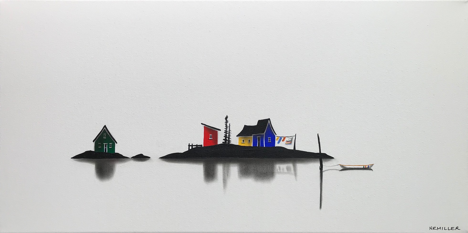 This I Know, mixed media Canadian landscape painting by Natasha Miller | Effusion Art Gallery + Glass Studio, Invermere BC