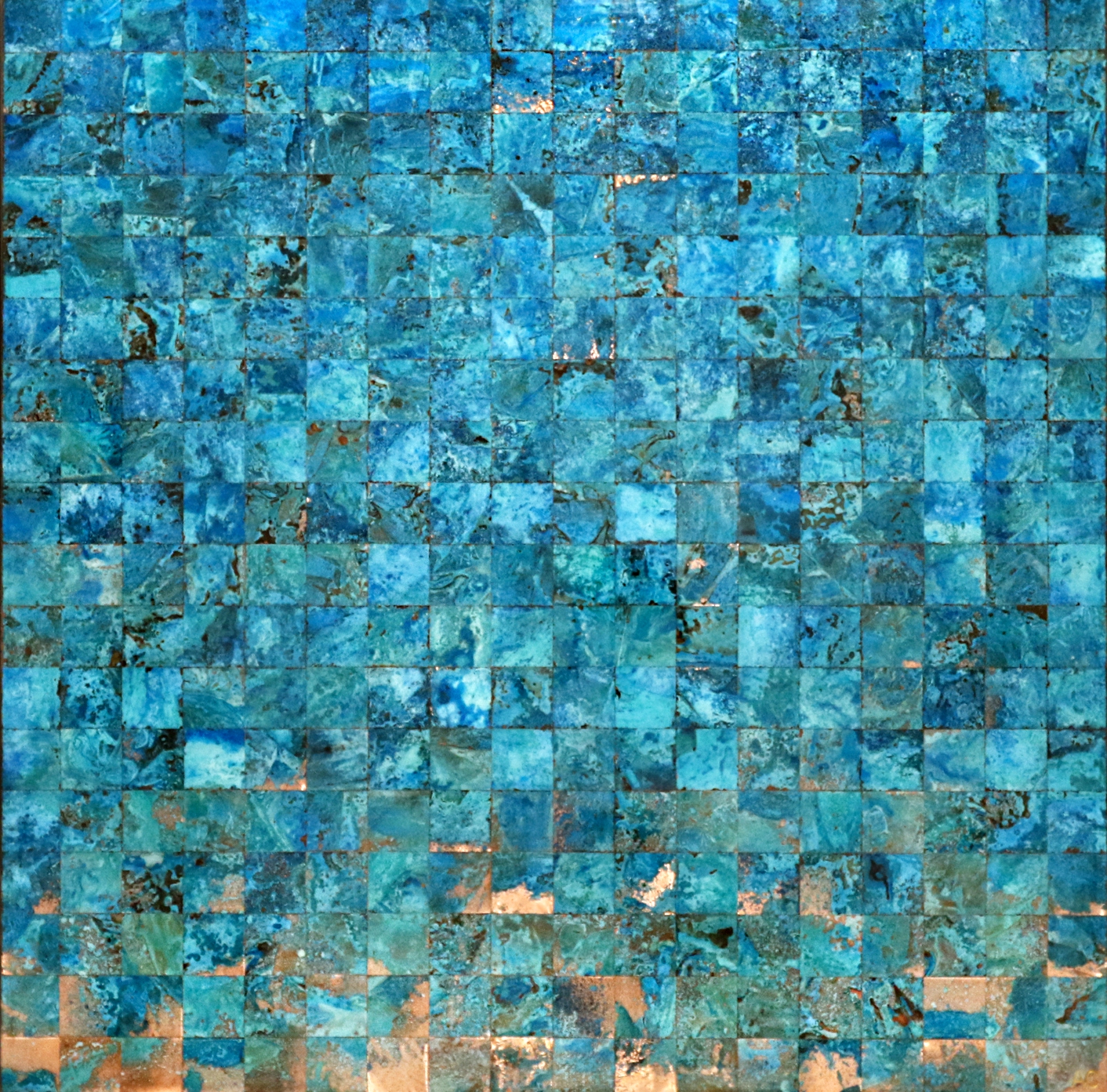Glacial, copper painting by Adam Colangelo | Effusion Art Gallery + Cast Glass Studio, Invermere BC
